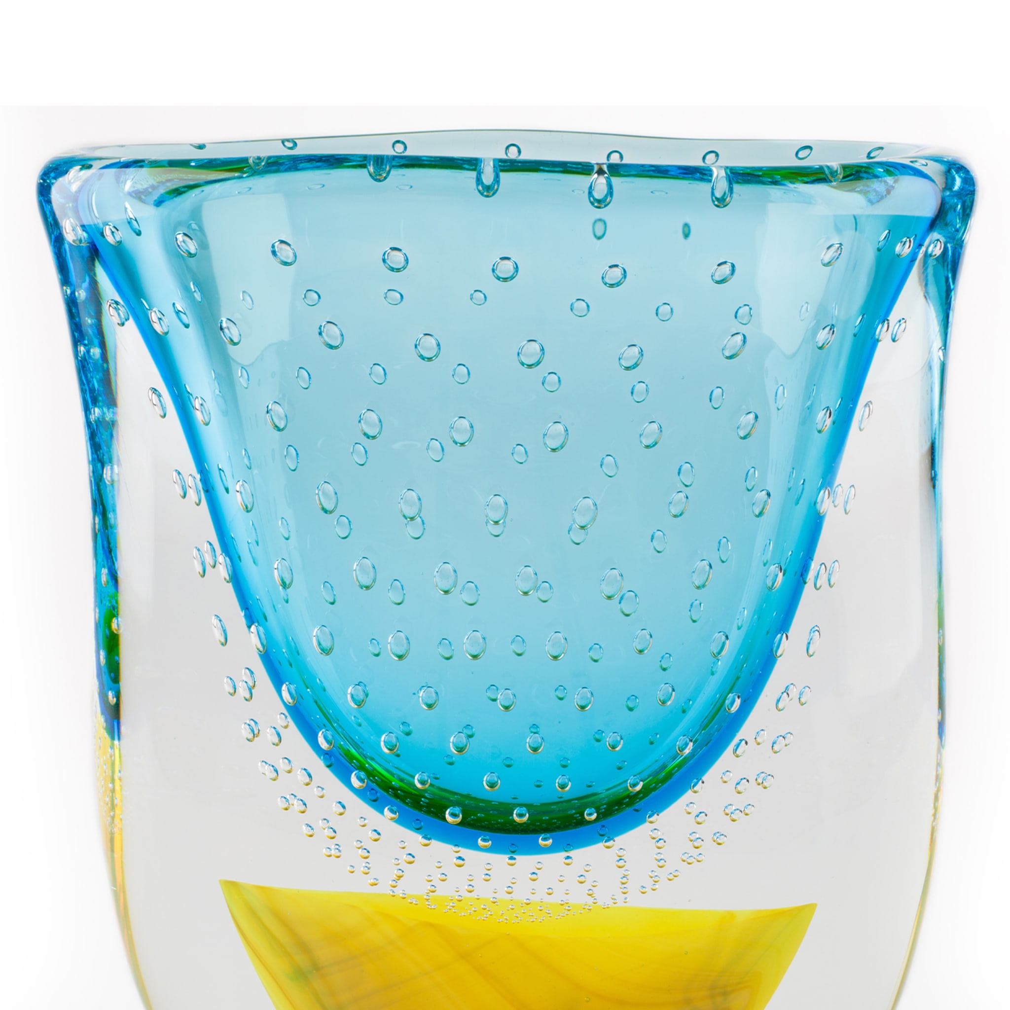 Vrmbicolr Light-Blue and Yellow Vase - Alternative view 5