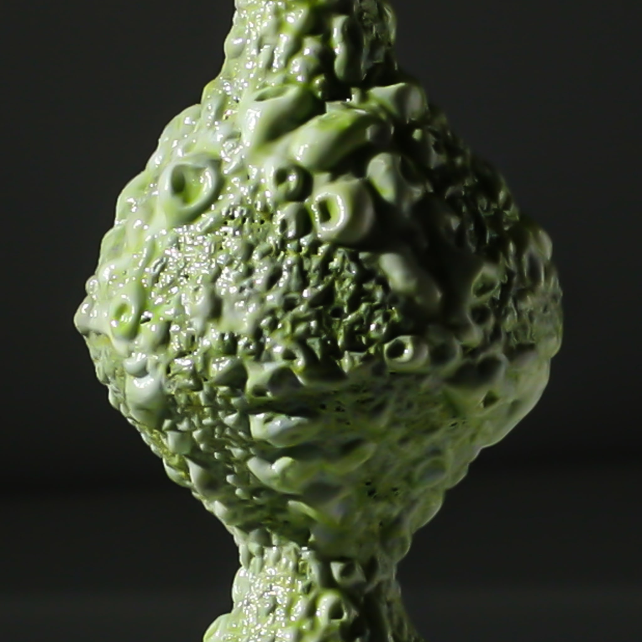 Vase à bourgeons vert texturé Reginetta - Vue alternative 1