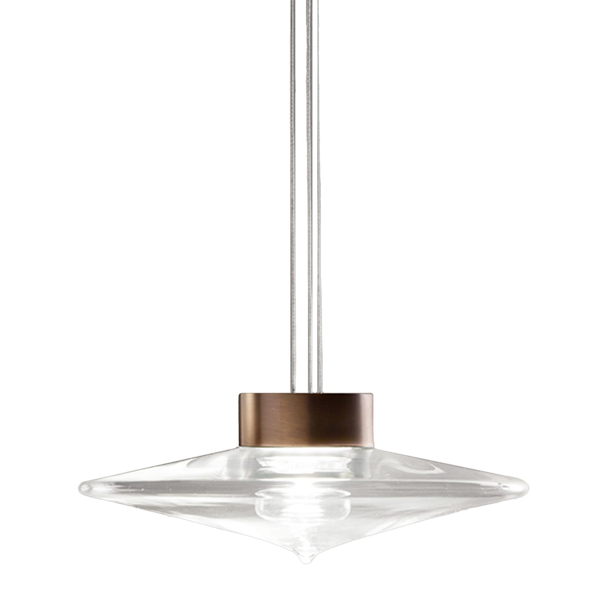 Desideria Burnished and Transparent Pendant Lamp - Main view