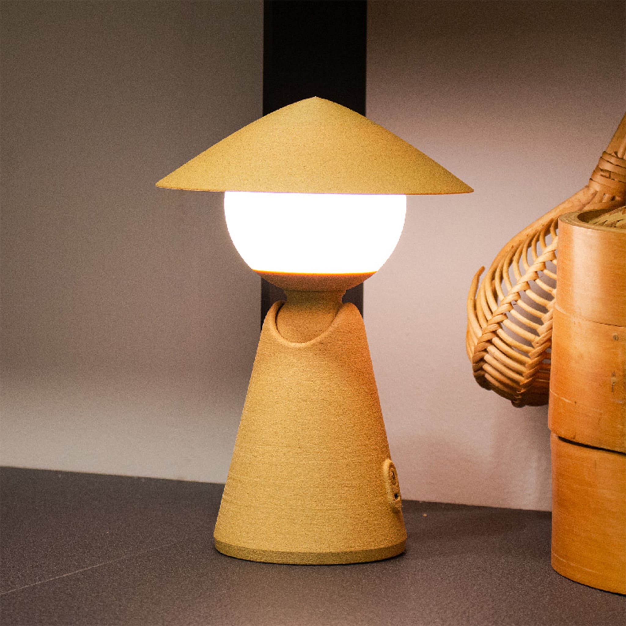 Lámpara de mesa recargable Puddy Pine de Albore Design - Vista alternativa 3