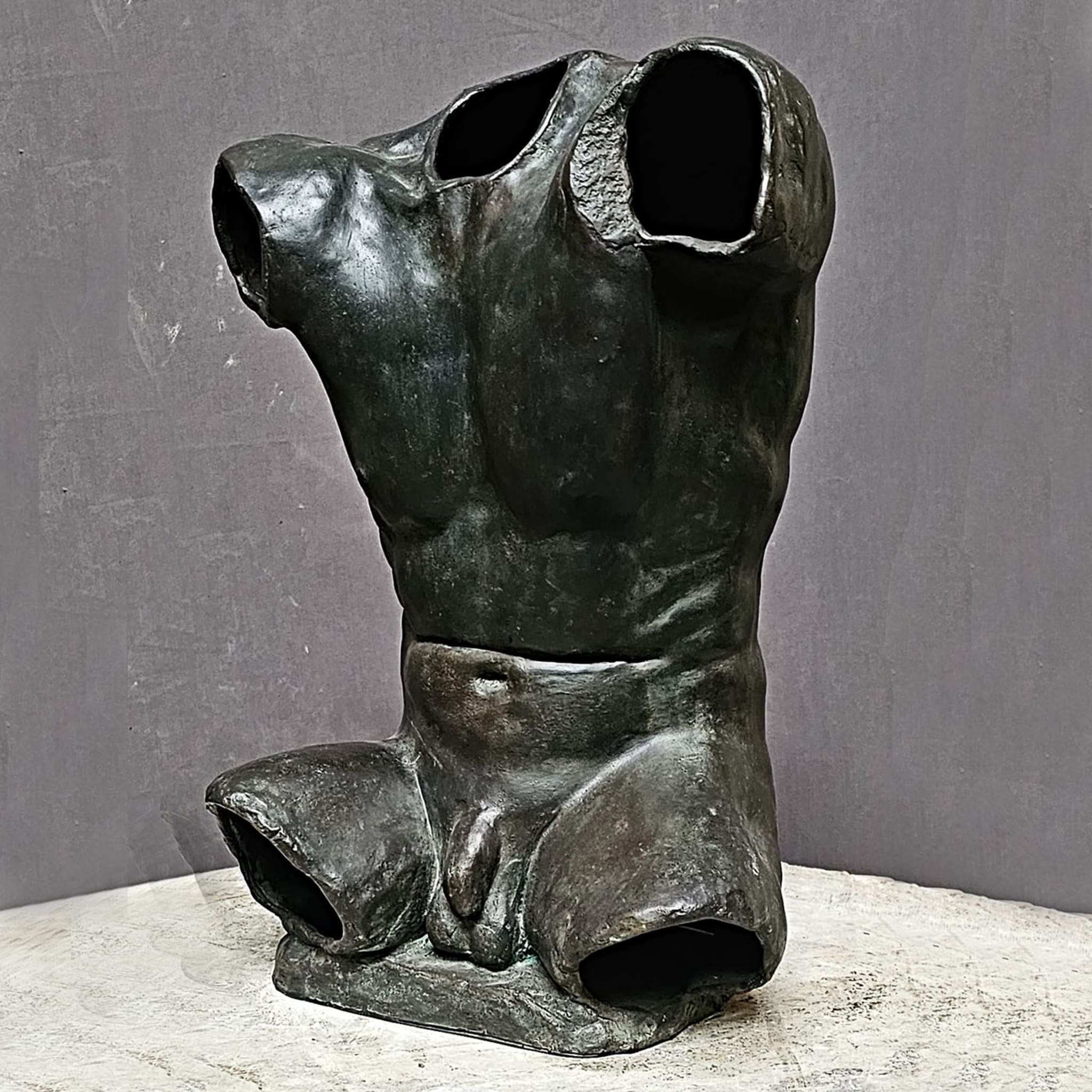 Alan Torso Bronze Sculpture - Alternative view 4