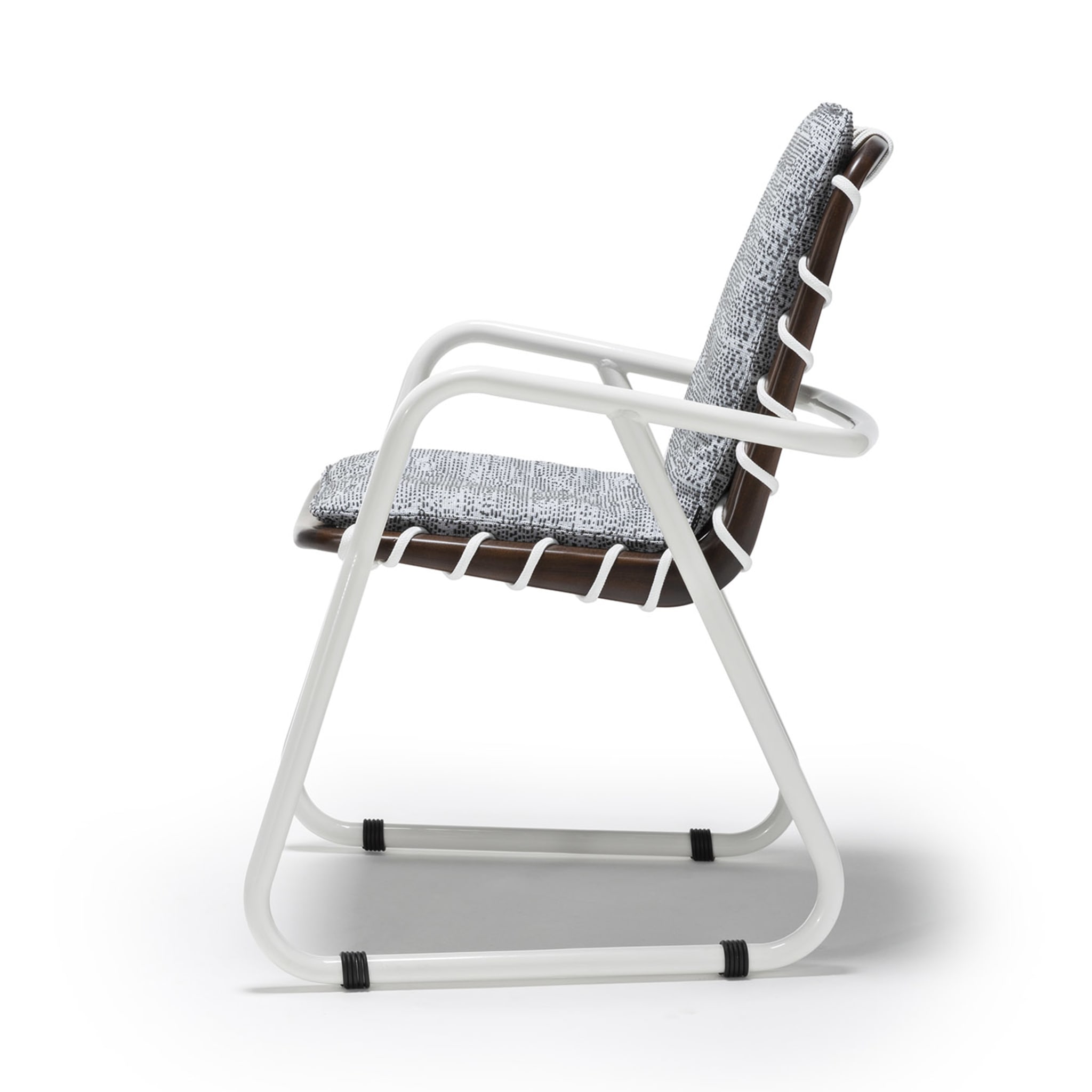 Sunset Black-And-White Dining Armchair by Paola Navone - Alternative view 2