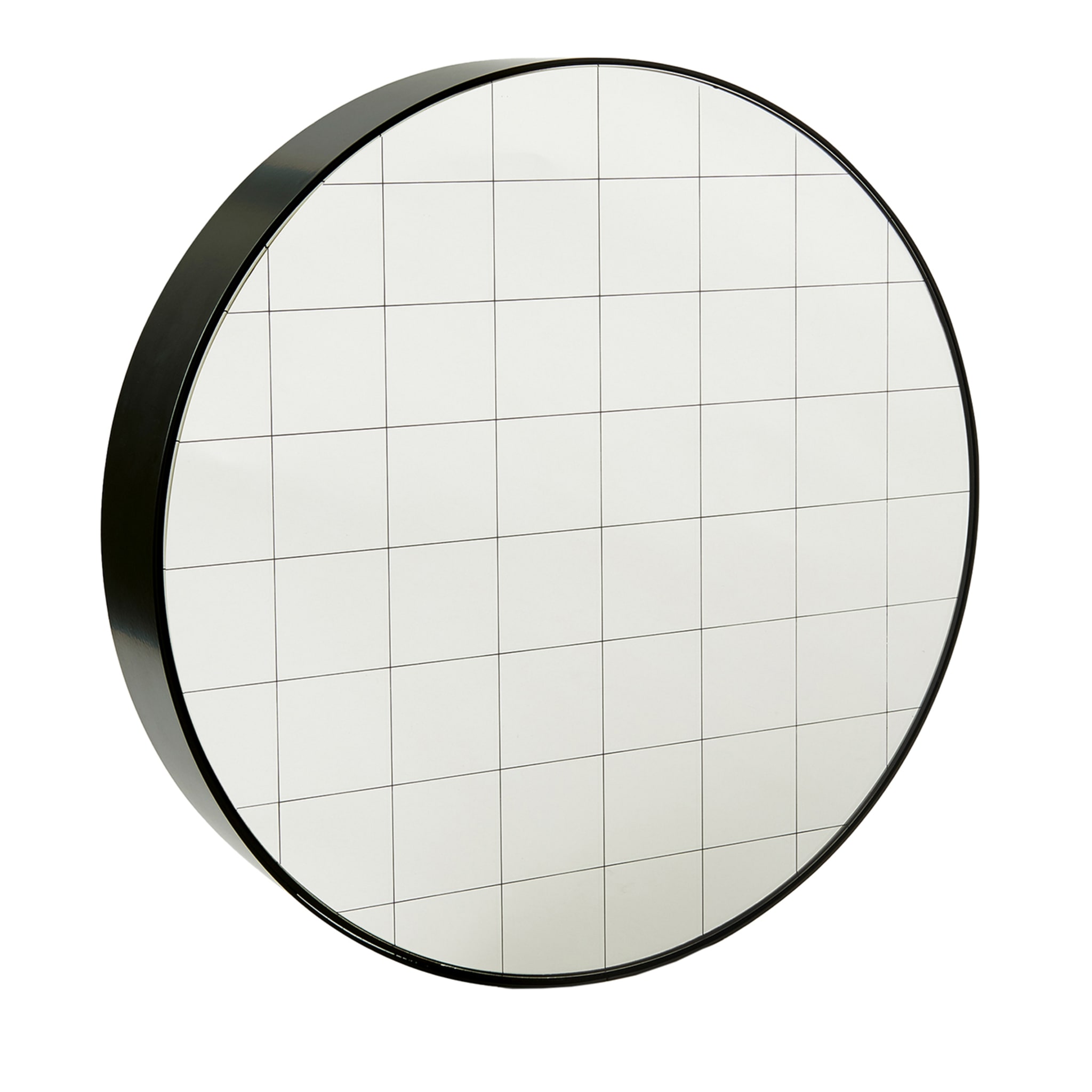 Centimetri Black Round Mirror - Main view