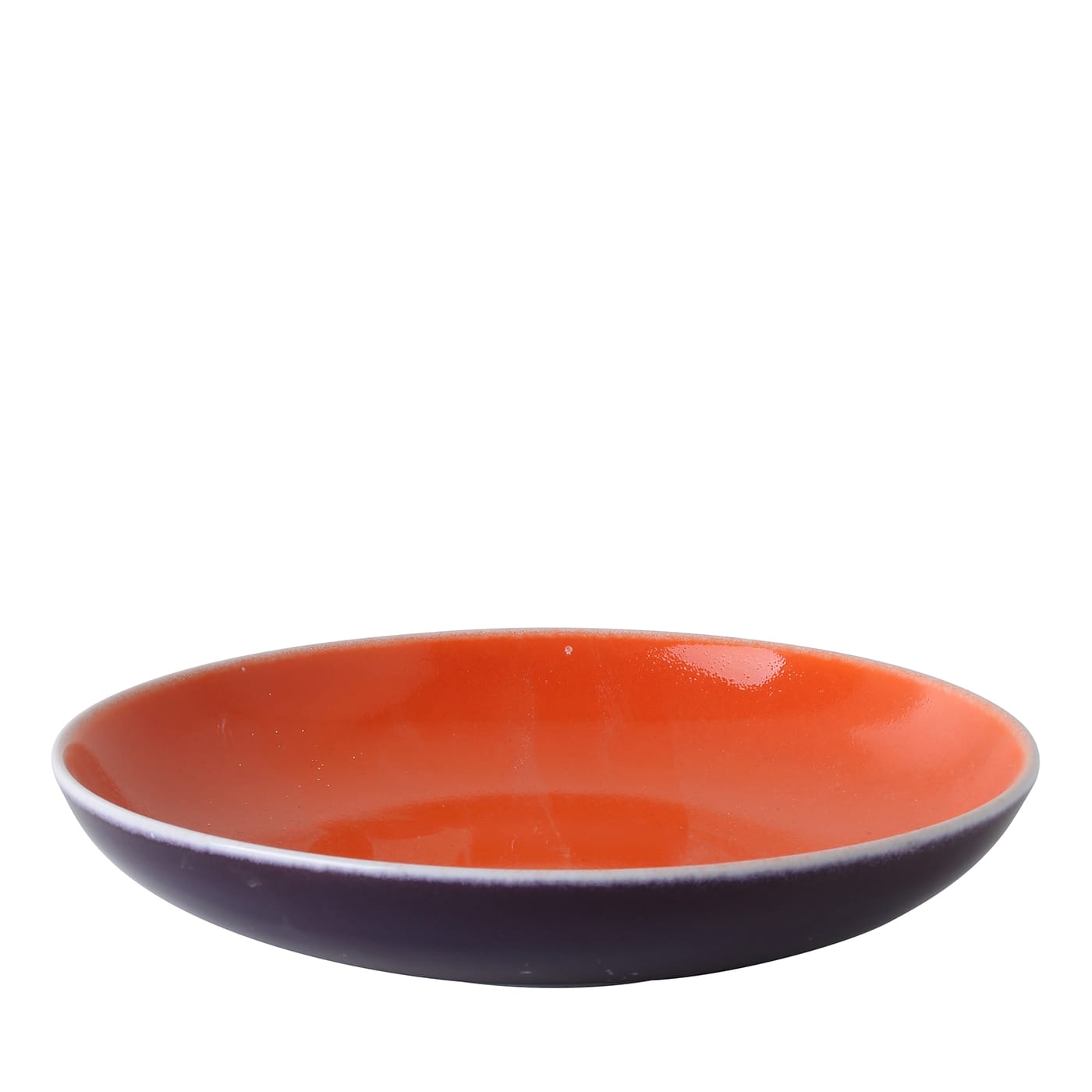 Rainbow Round Orange Soup Plate - Azzurra Art