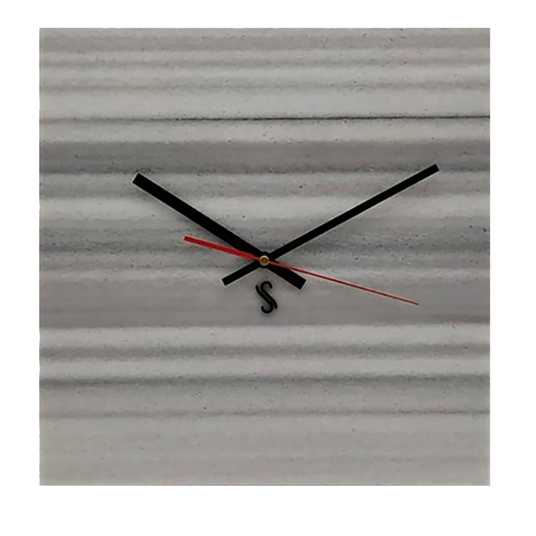 Extra-Small Square Striato Olimpico Wall Clock - Main view