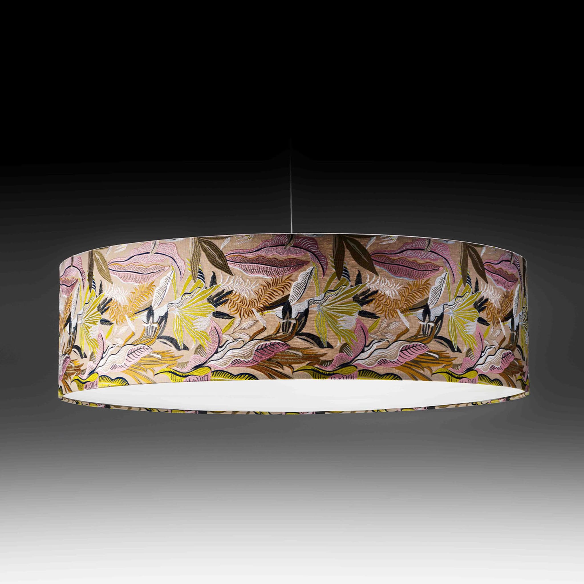 Omega 4_light Floral Drum Pendant Lamp - Alternative view 1