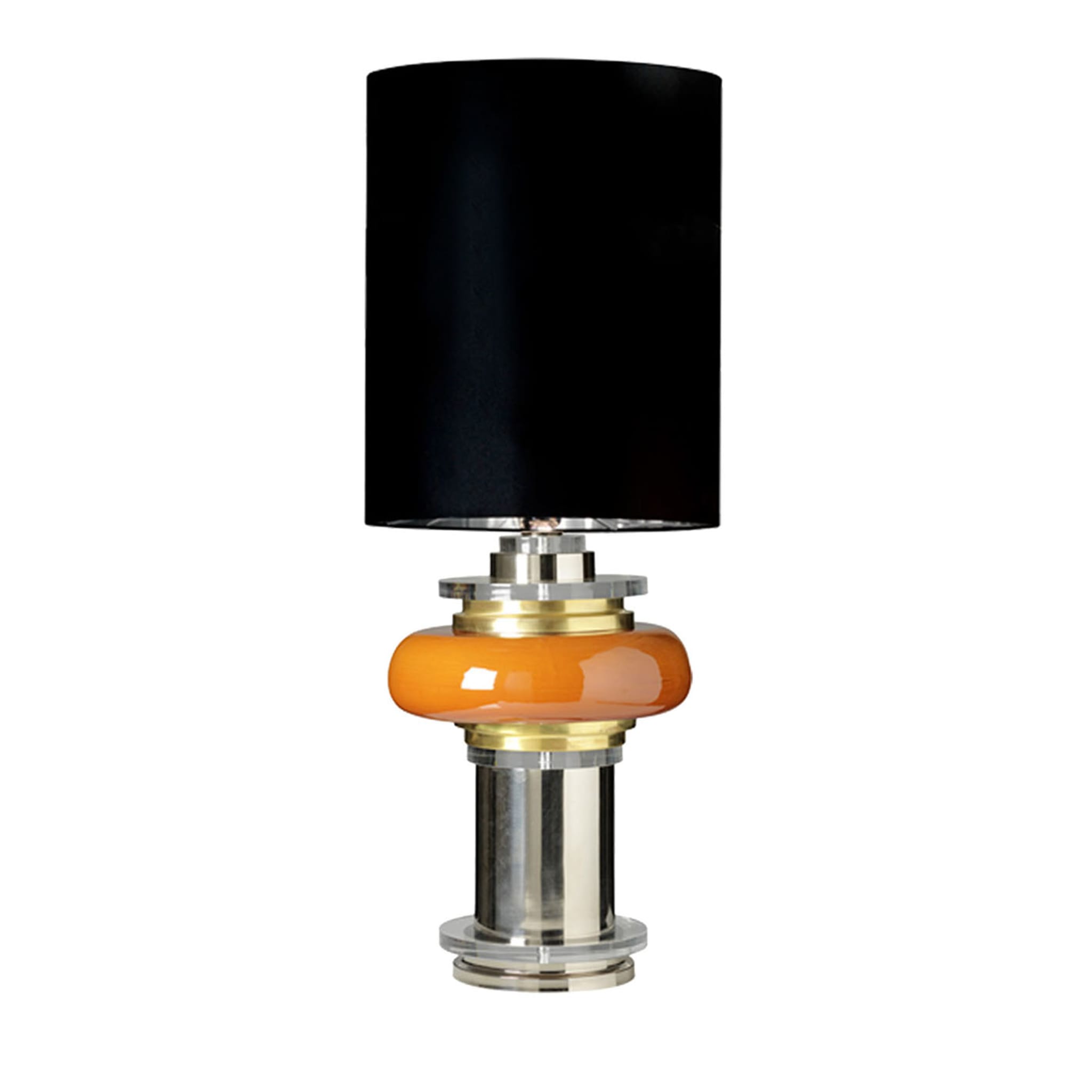 CL2093/1 Orange & Nickel Table Lamp - Main view