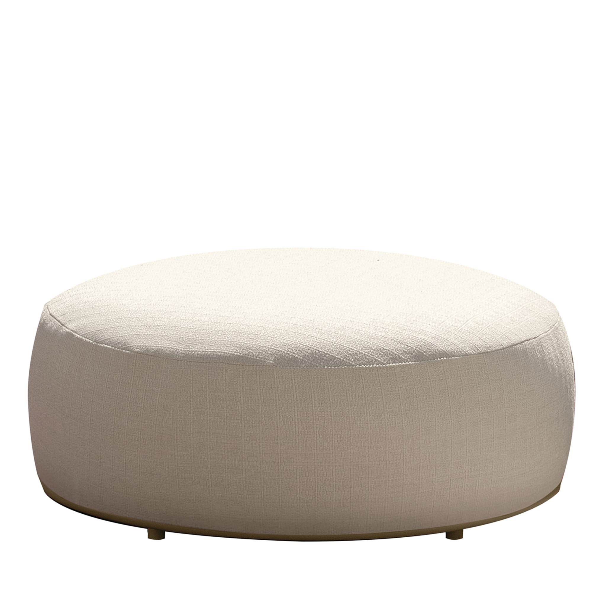 Scacco Round White Pouf by Ludovica & Roberto Palomba - Main view