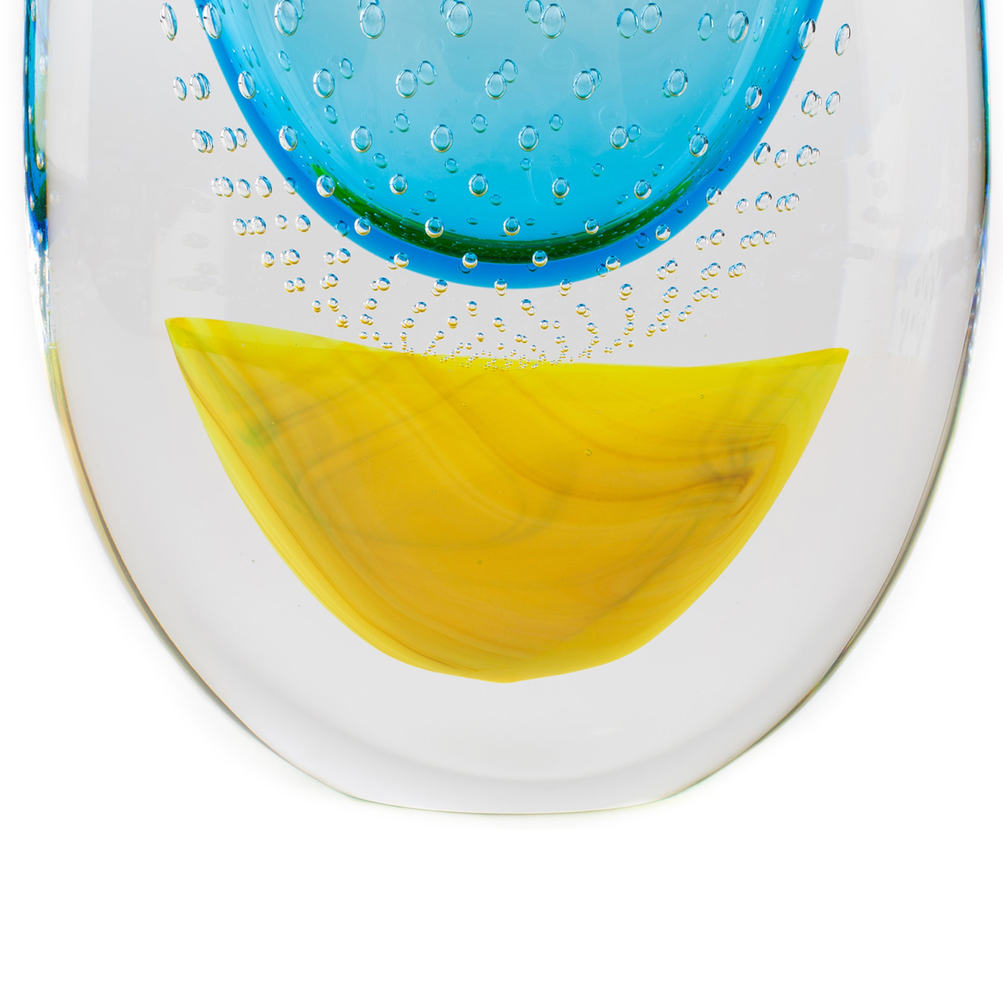 Vrmbicolr Light-Blue and Yellow Vase - Alternative view 4