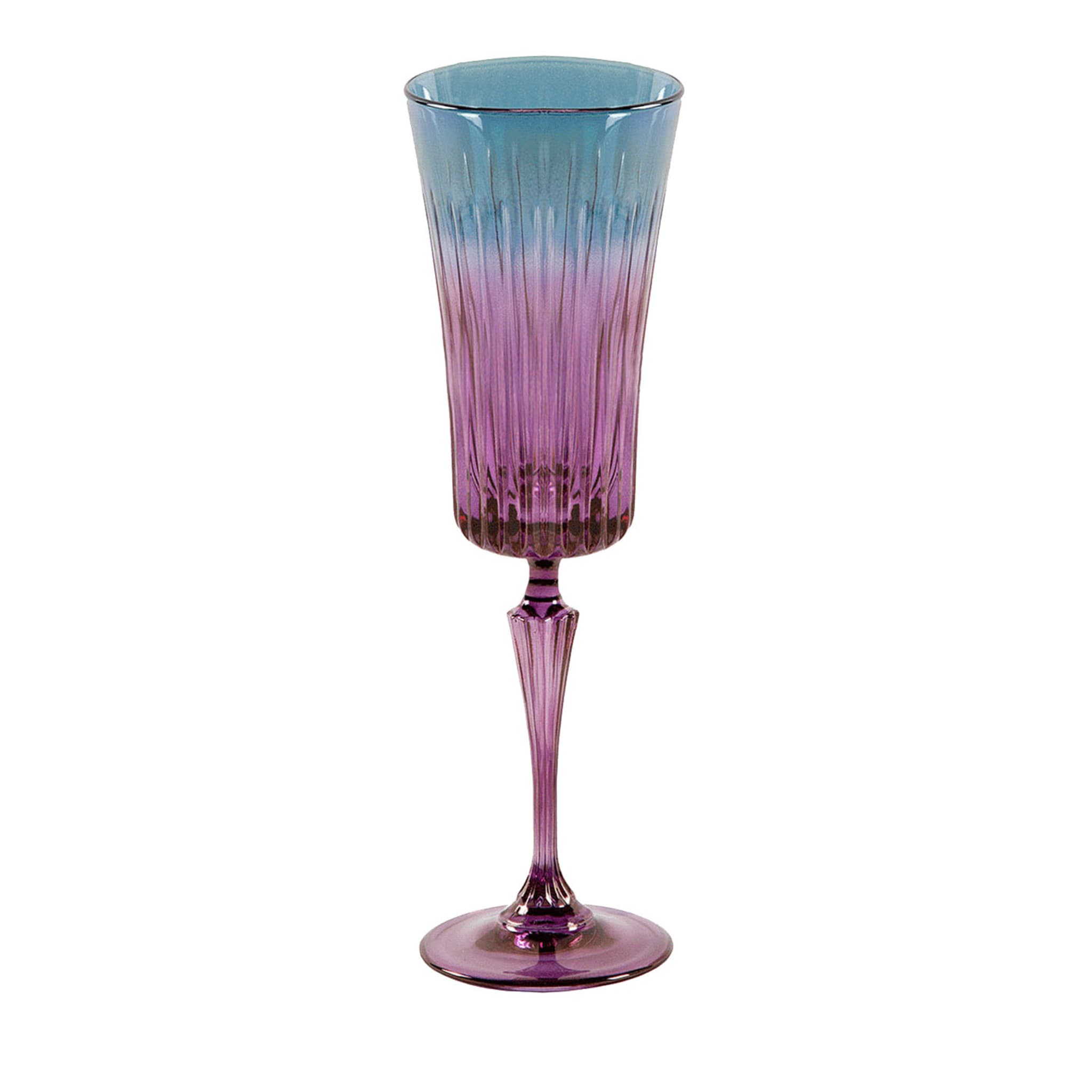Domina Set of 2 Purple-To-Blue Water Flutes - Main view