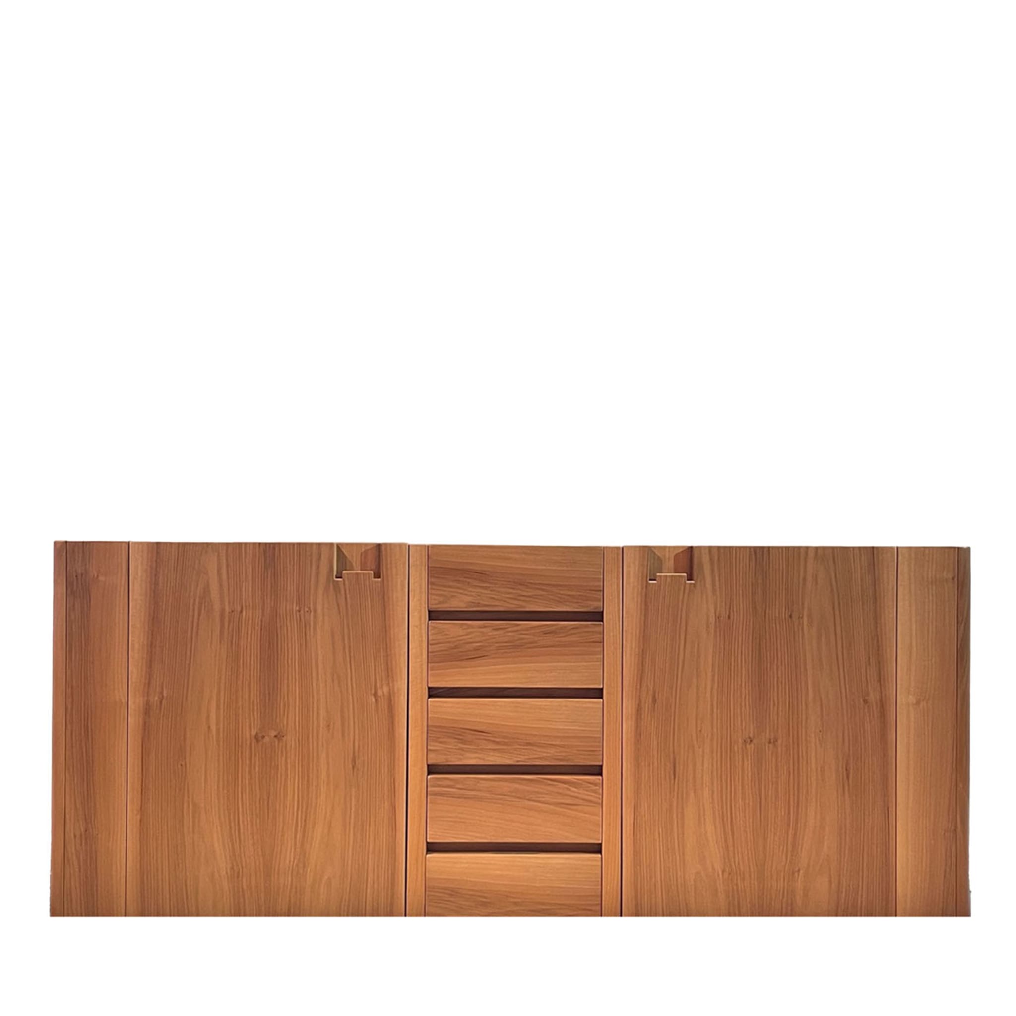 Boema 200 2-türiges Sideboard aus Nussbaum mit Schubladen - Hauptansicht