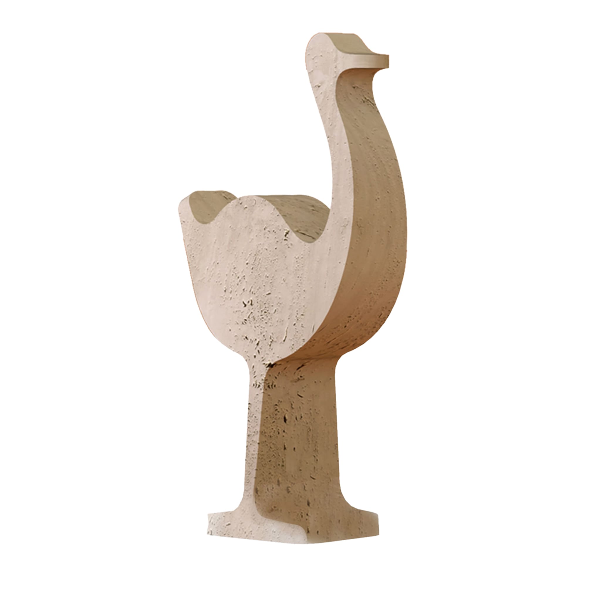 Escultura de avestruz Safari Travertino - Vista principal