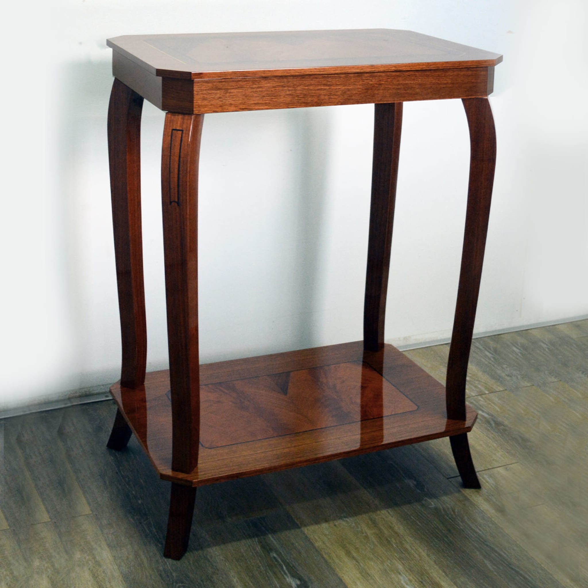 Musical Walnut Side Table with Storage Unit - Alternative view 5