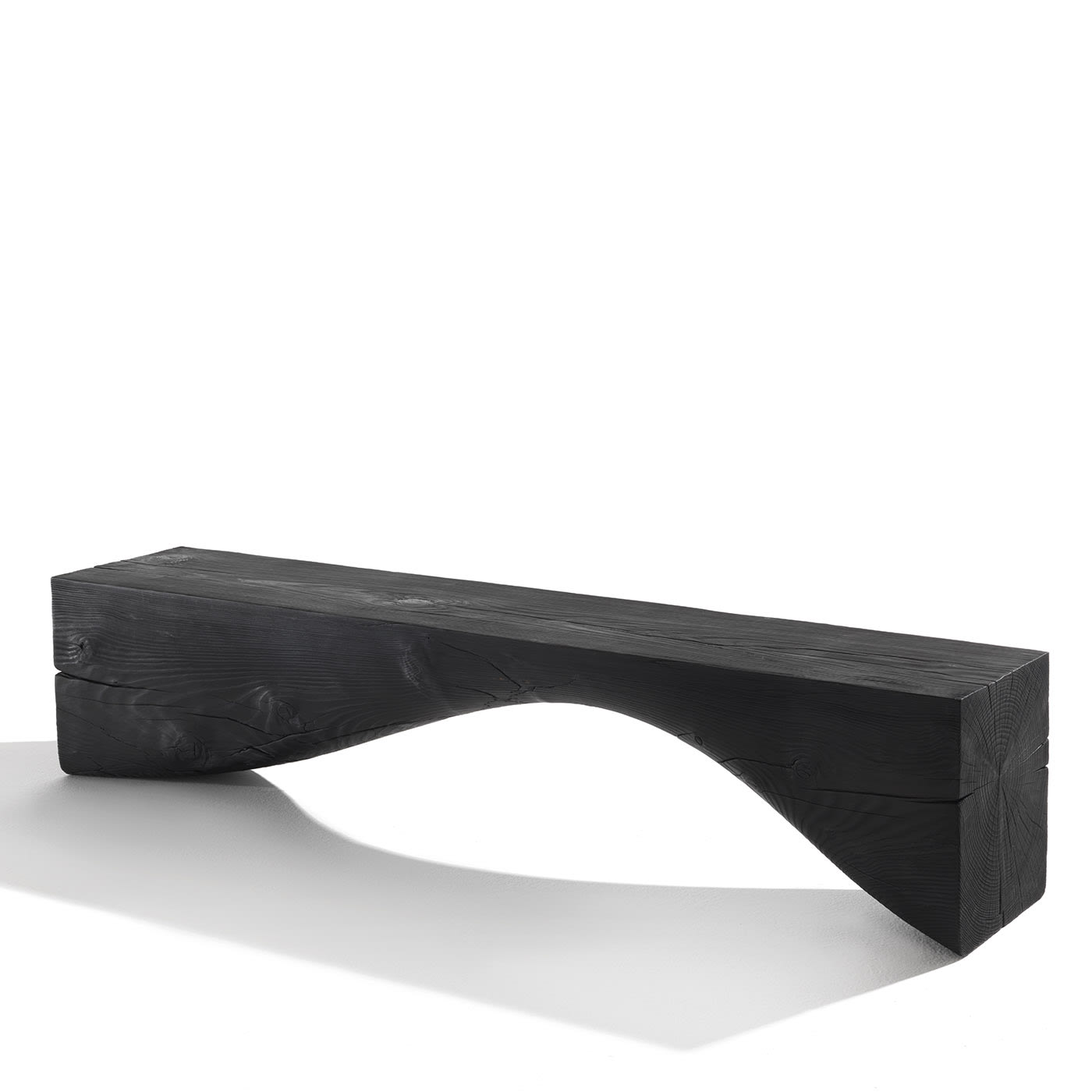 Curve Volcano Black Bench by Brodie Neill