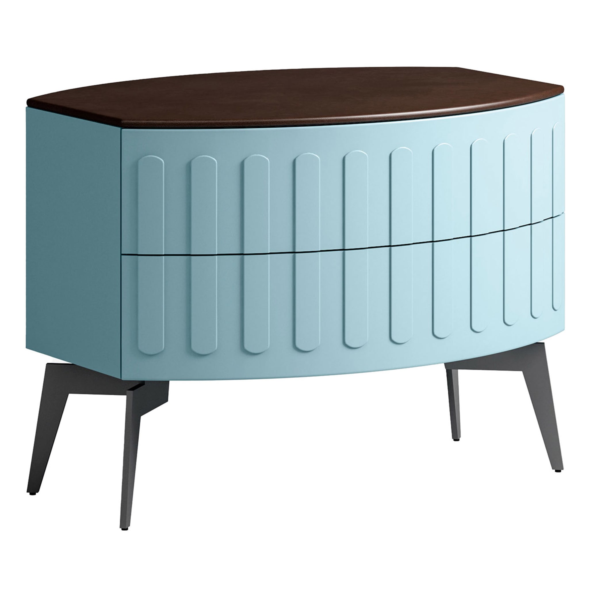Ocean Bedside Table with Two Drawers - Main view