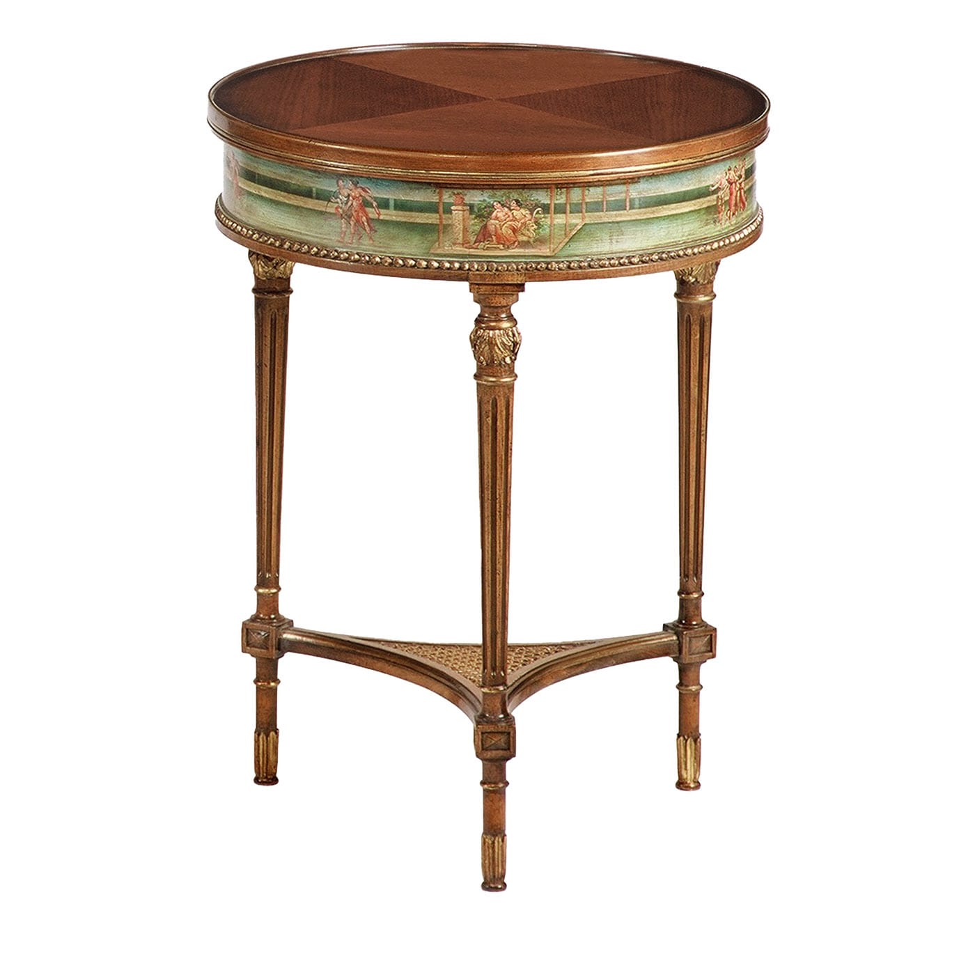 Louis XVI-Style Pompei Round Side Table - Cugini Lanzani