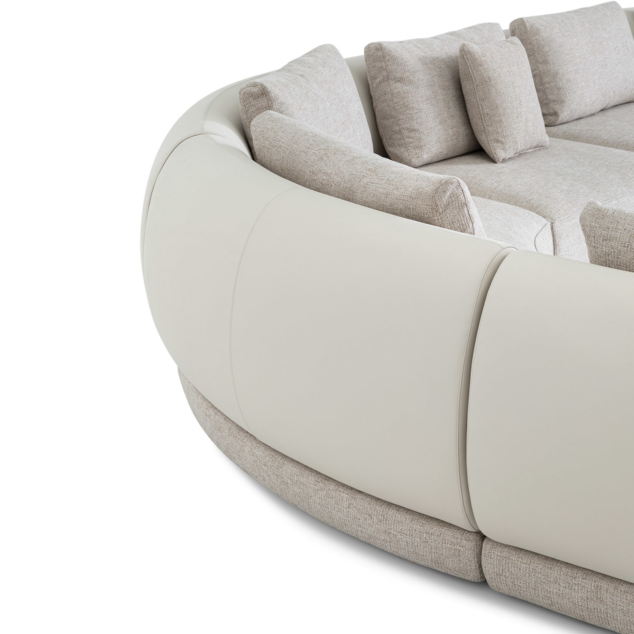 Botero Dark White Modular Sofa - Alternative view 1