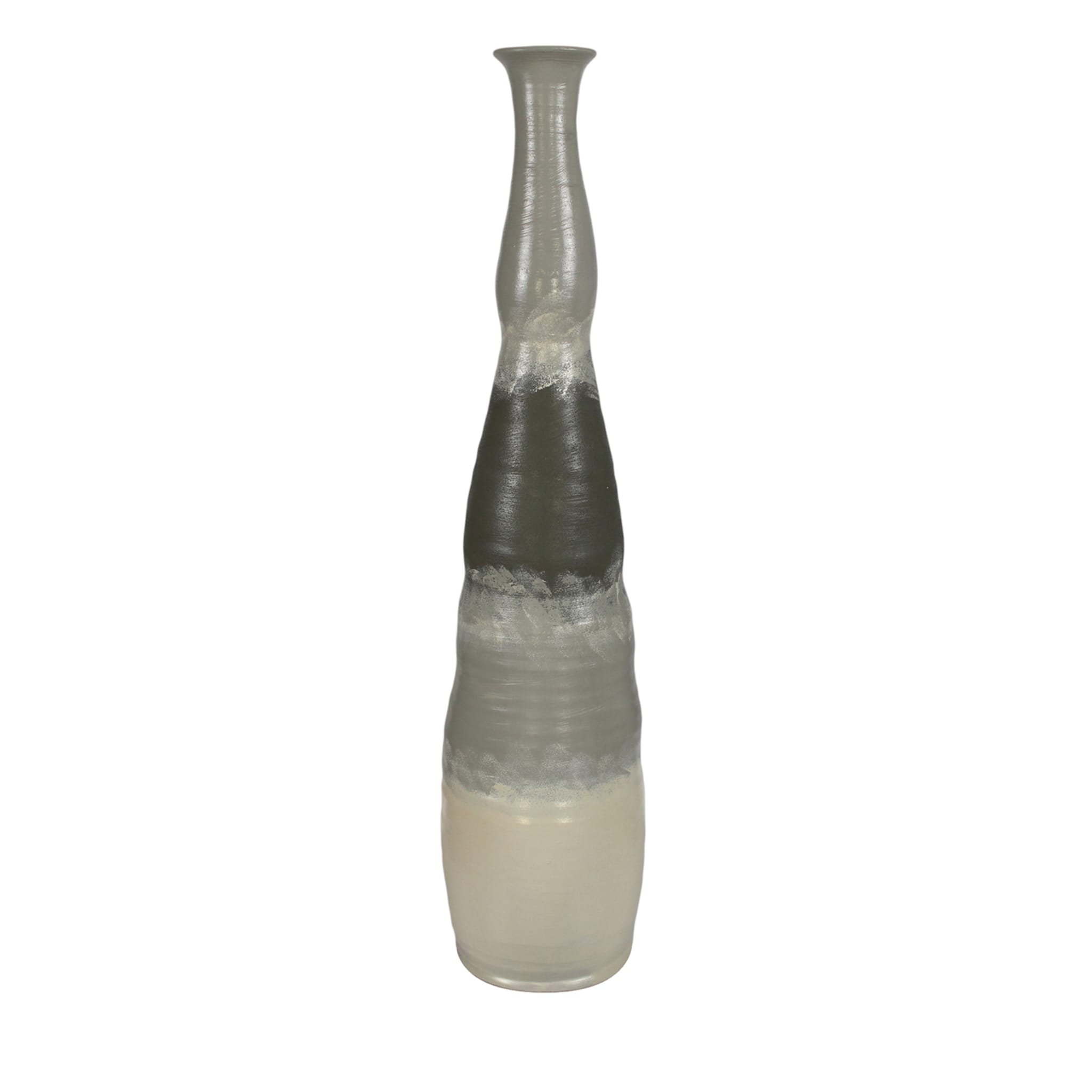 Große zweifarbige graue Vase 18 von Mascia Meccani - Hauptansicht