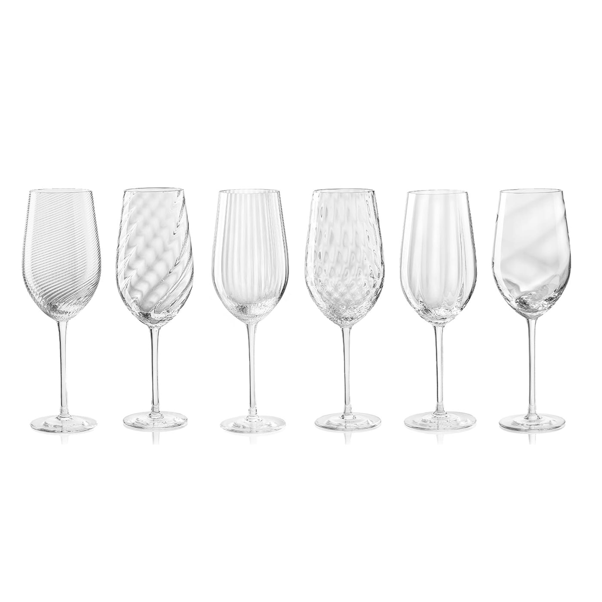 Tolomeo Ottico Torsé Transparent White Wine Glass - Alternative view 1