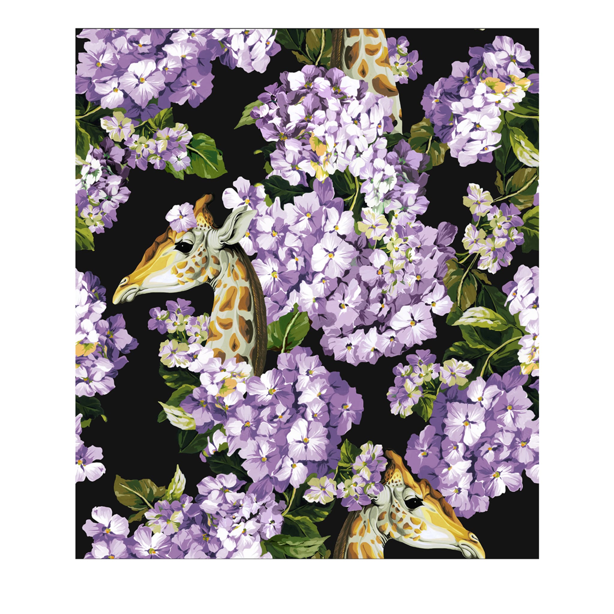 Le papier peint Hortense Dream Purple - Vue principale