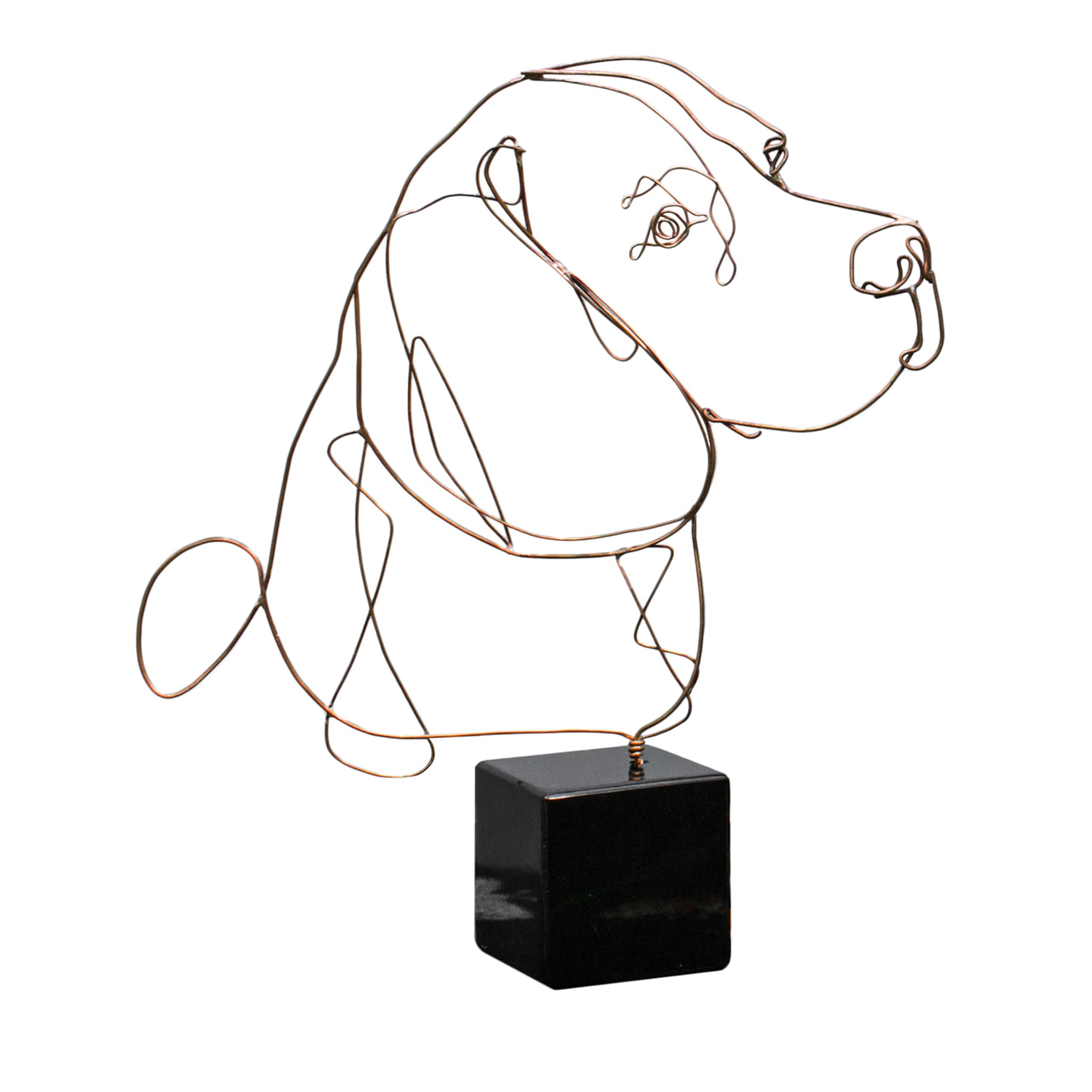 Statuetta di bronzo Beagle - Vista principale