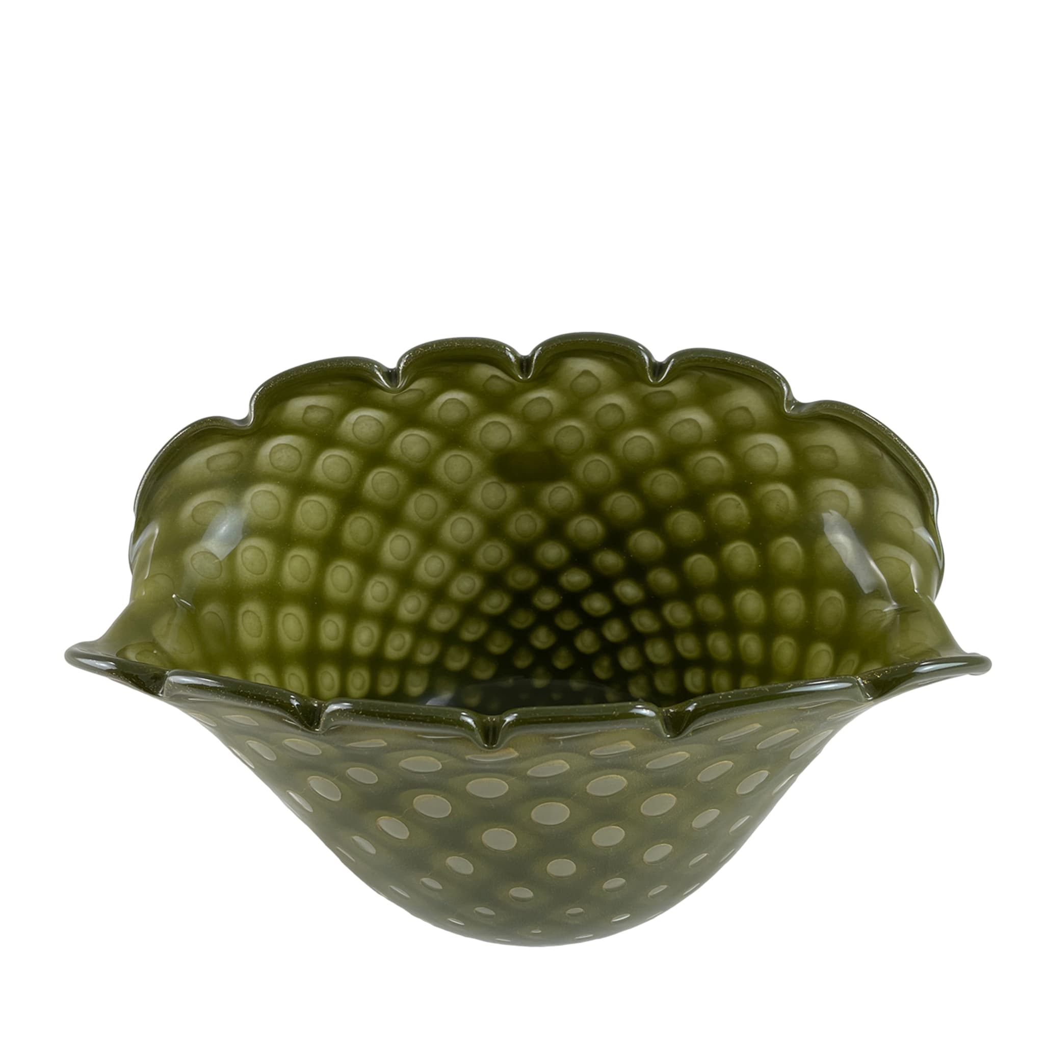 Conchiglia Small Zoomorphic Green Glass Vase - Alternative view 3