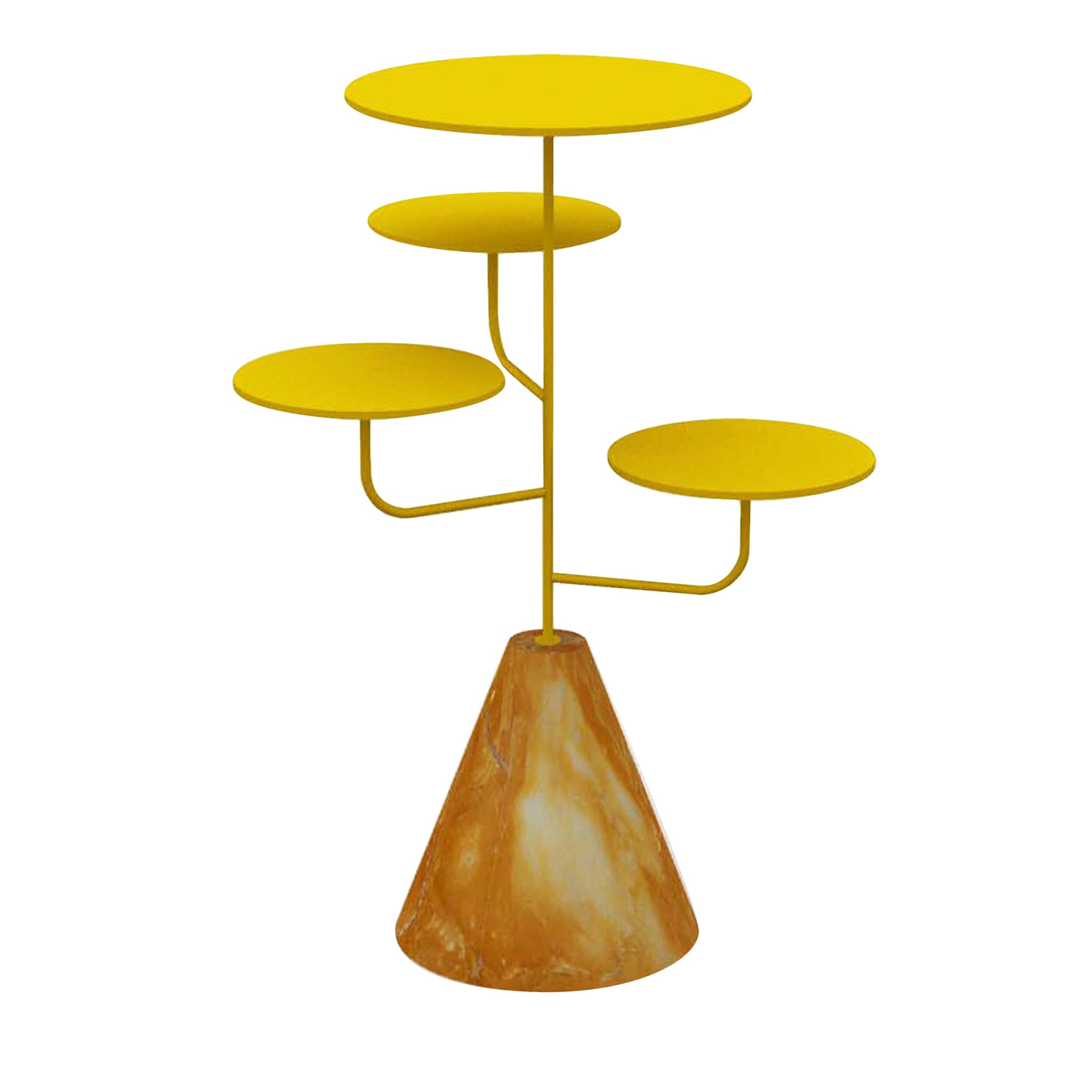 Condiviso 4-Tier Yellow/Giallo Siena Serving Stand - Main view