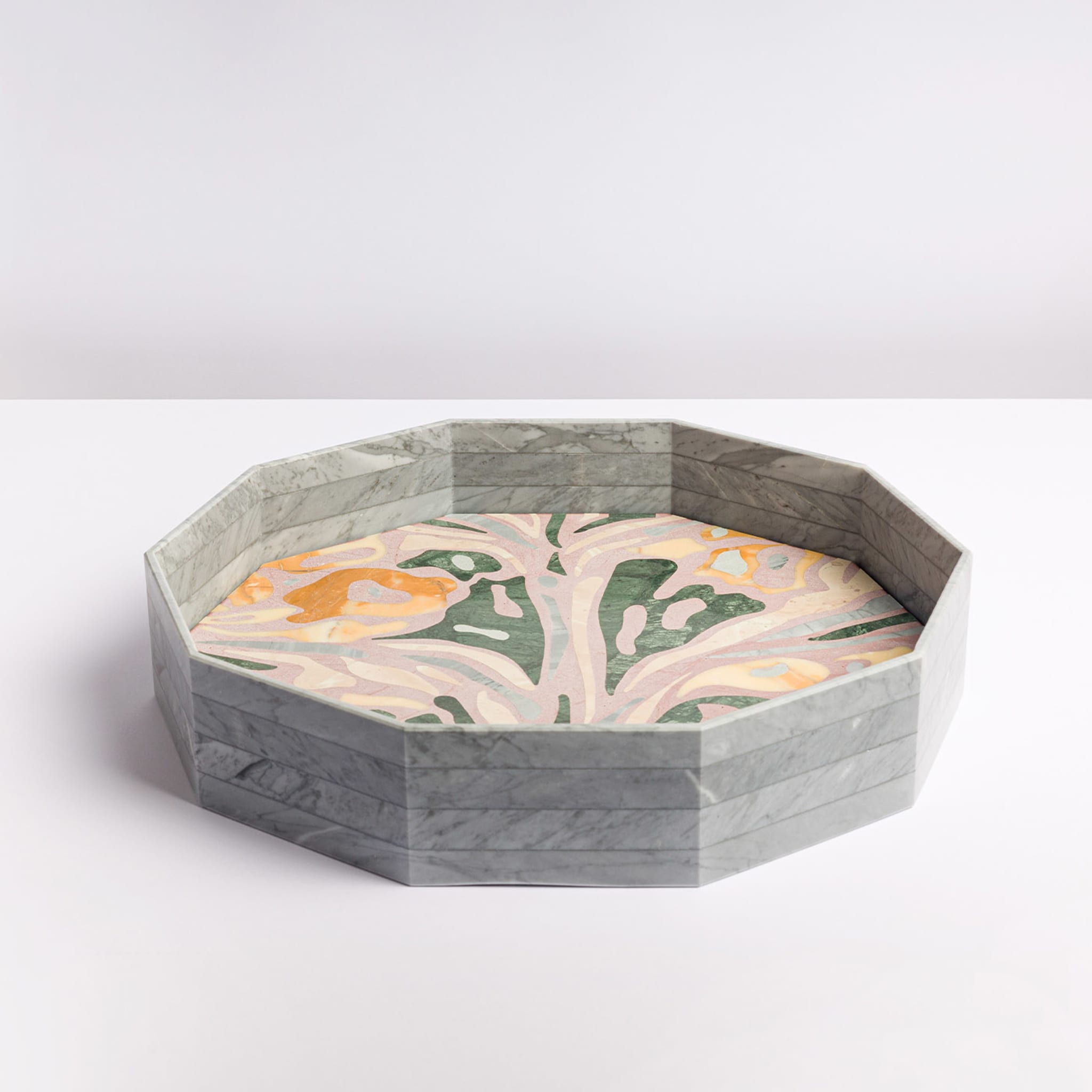 Marble Marbling Decagonal Tray by Zanellato&Bortotto #1 - Alternative view 2