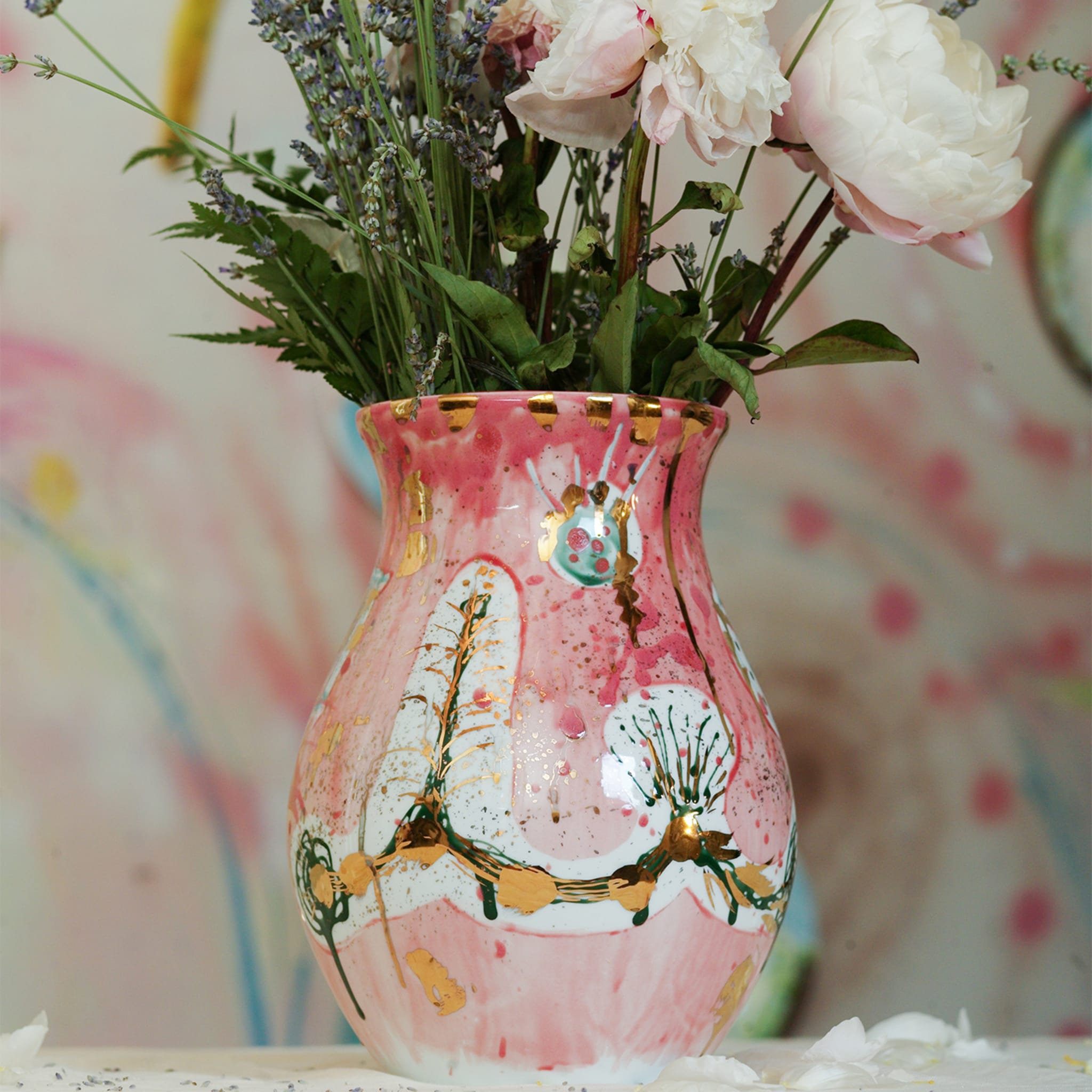 Aphrodite Pink Porcelain Vase - Alternative view 2