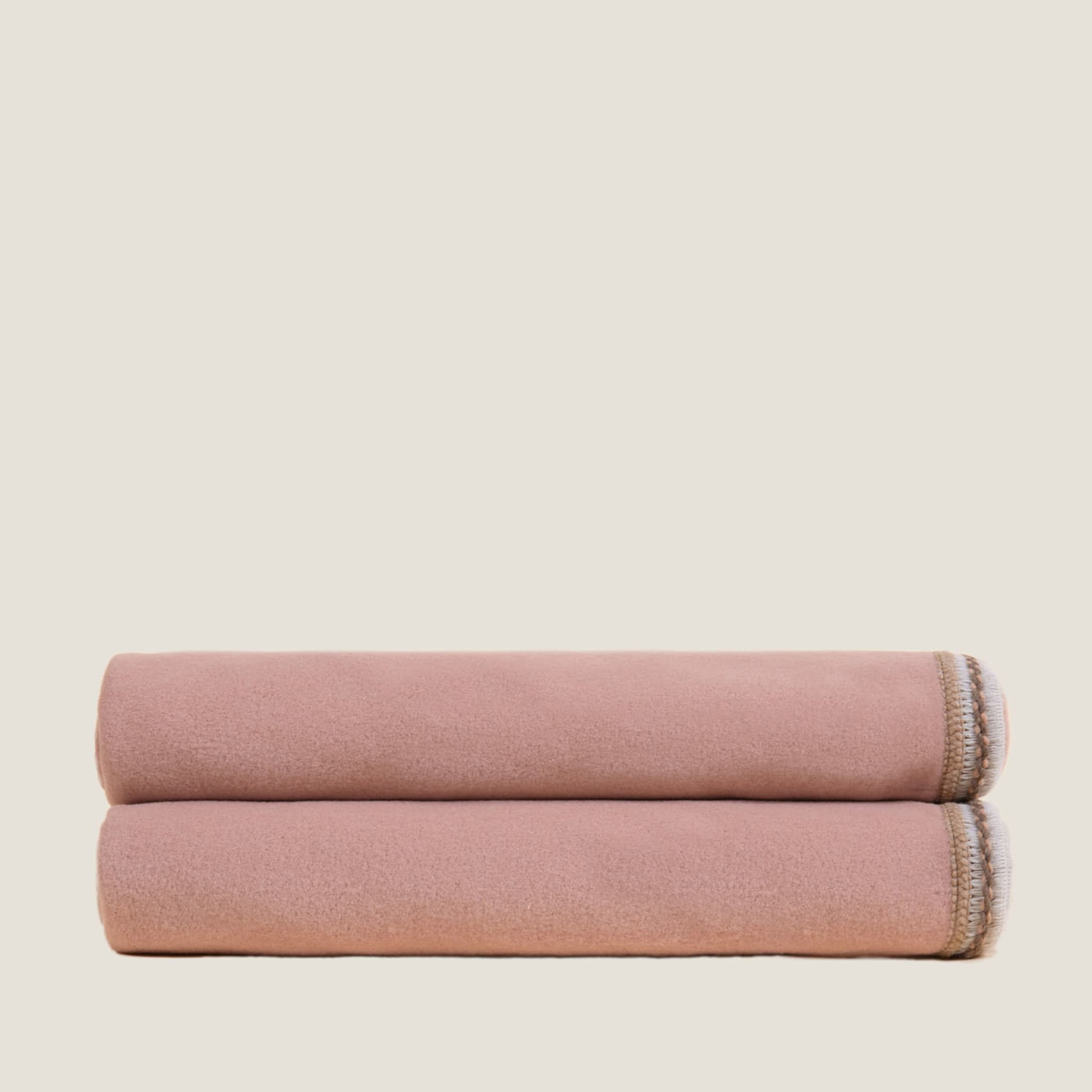 Couverture en coton doux rose - Vue alternative 2