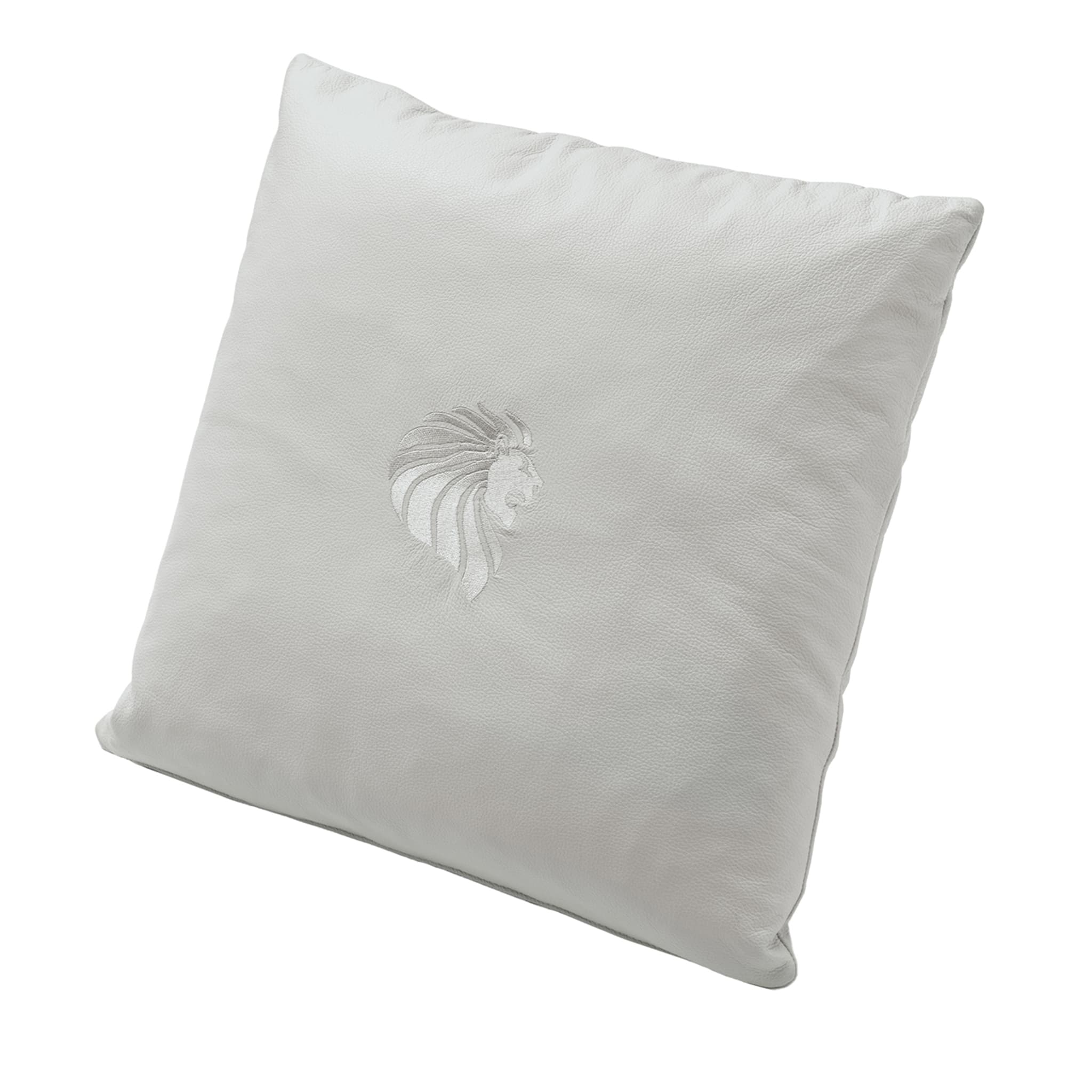 "Moonlight" with "Giorgio Collection" Logo Square leather Pillow - Main view