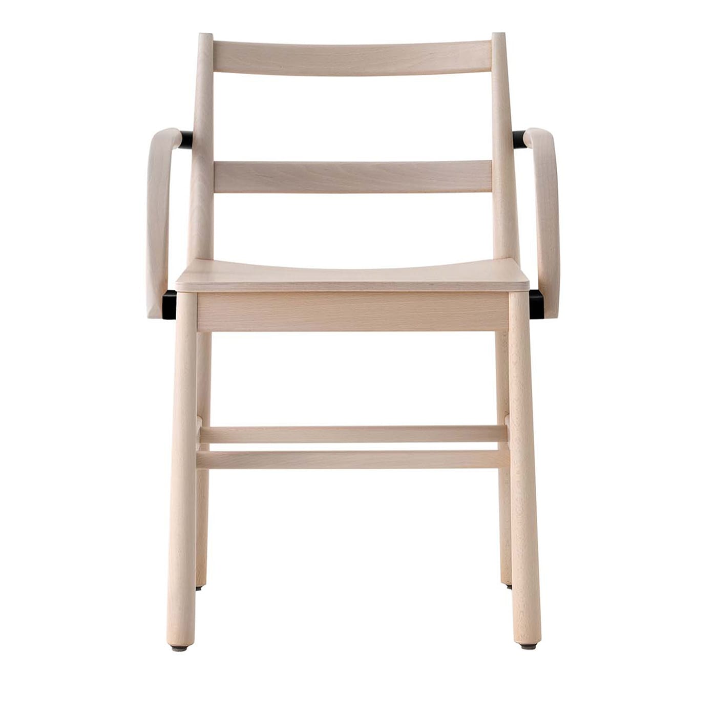 Julie Bleached Wood chair with armrests by Emilio Nanni - TrabA'