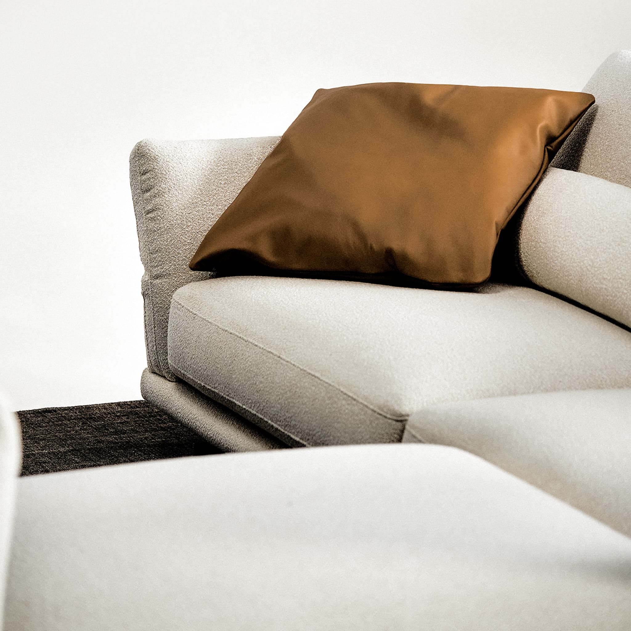 Beverly Modulares winkeliges weißes sofa von Ludovica + Roberto Palomba - Alternative Ansicht 1