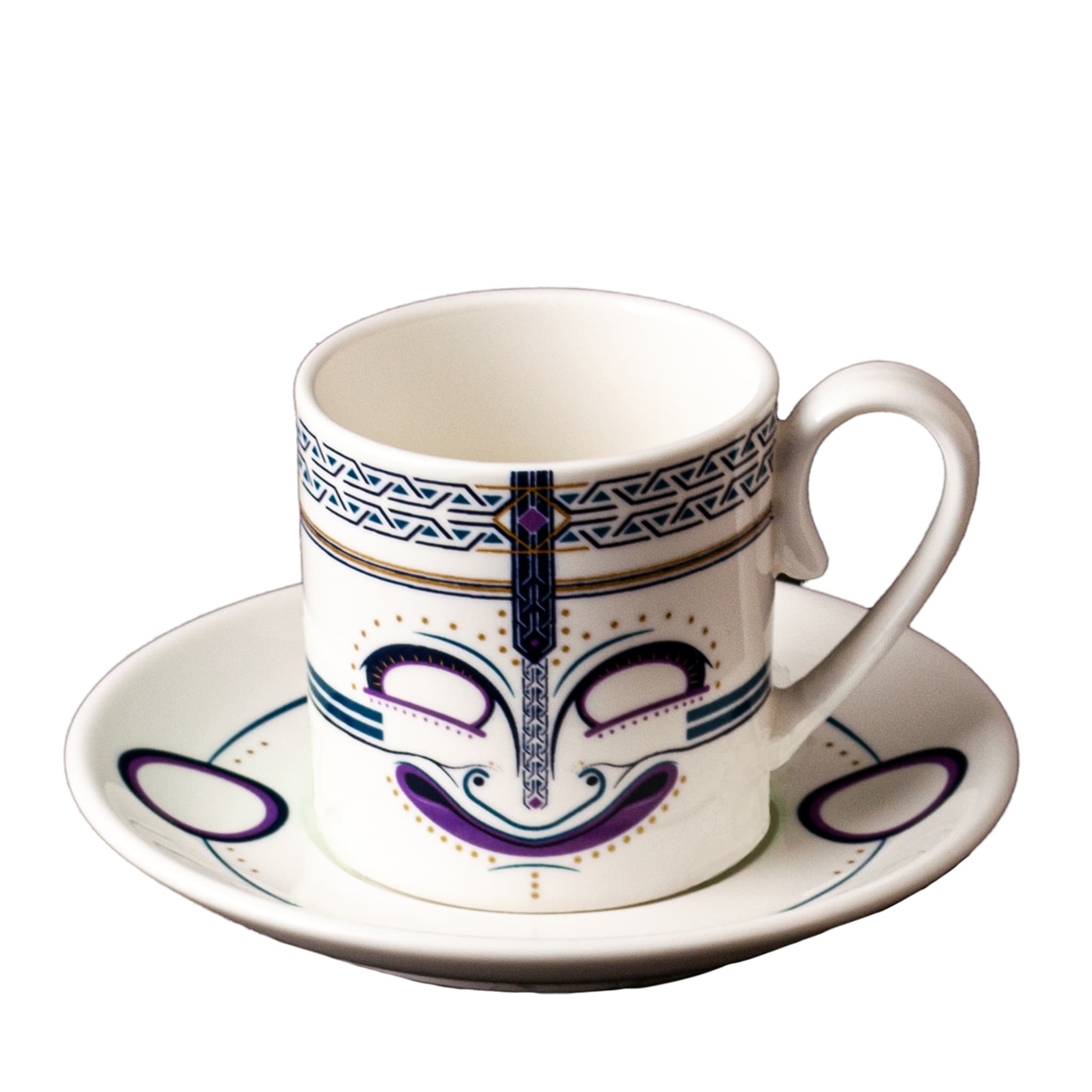 Quart-Hadast Set of 6 Coffee Cups with Saucers - Main view