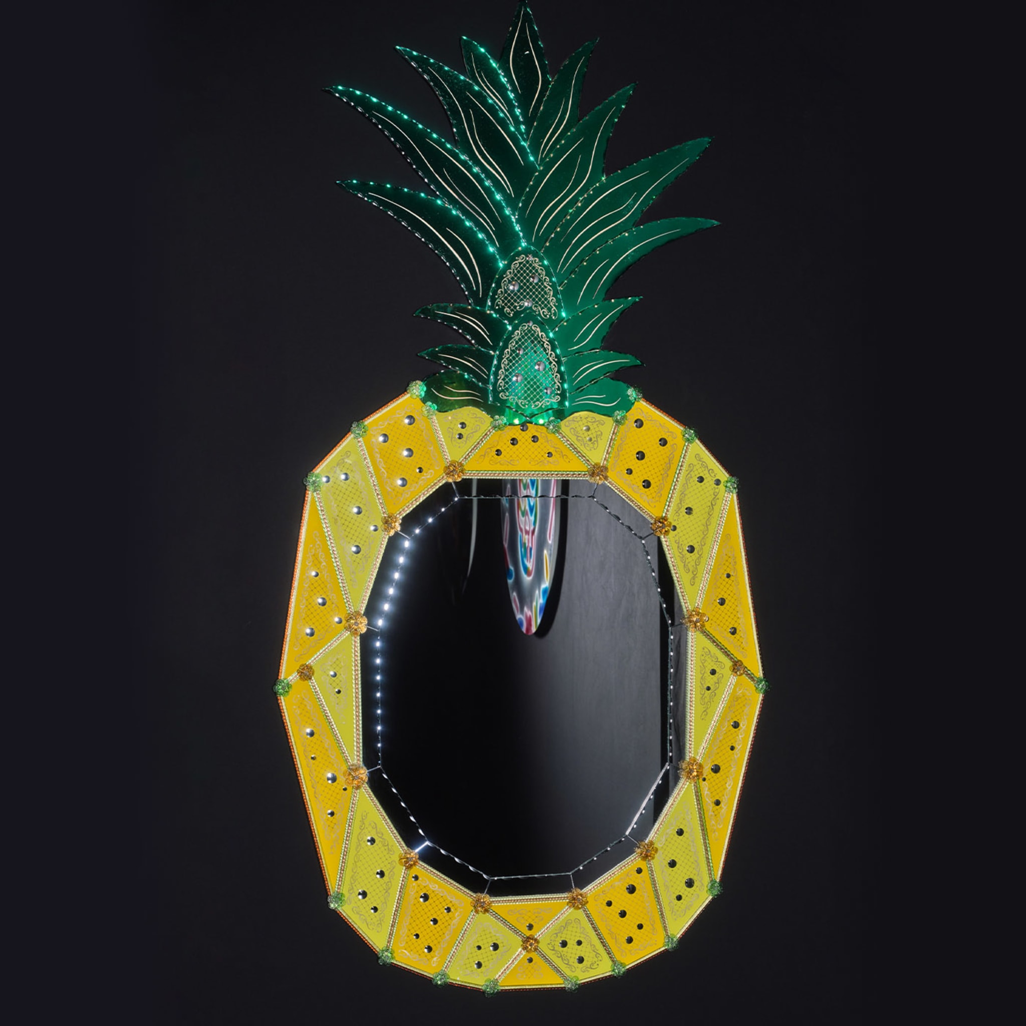 Pineapple Dreams Mirror by Bradley Theodore - Alternative view 1