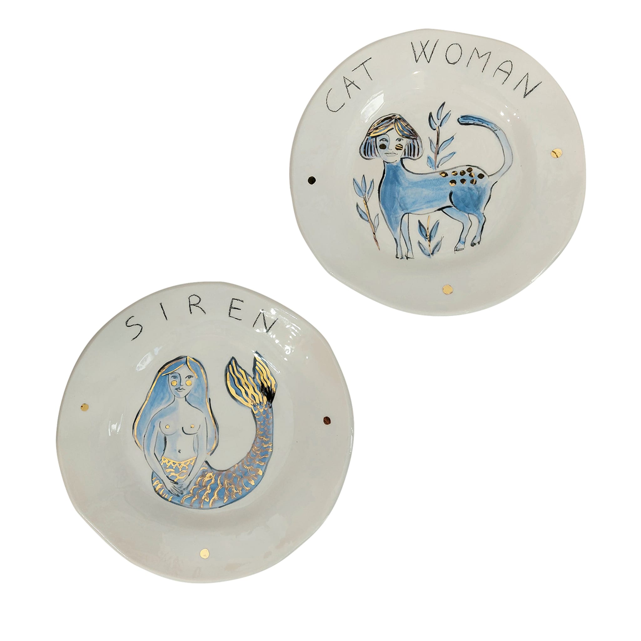 Catwoman & Siren Set of 2 Plates - Main view