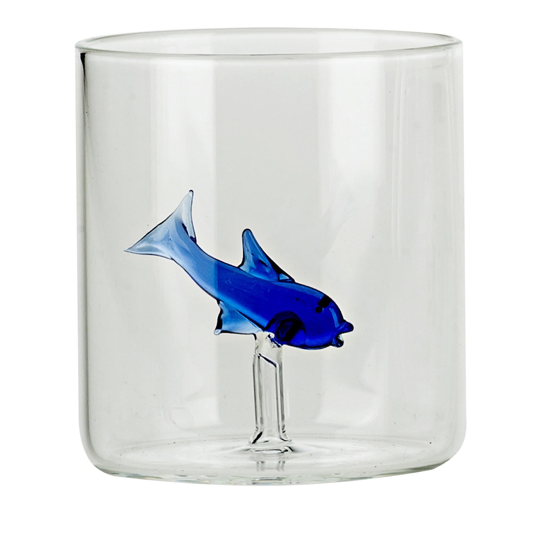 Set of Four Little Blue Fish Glasses Casarialto