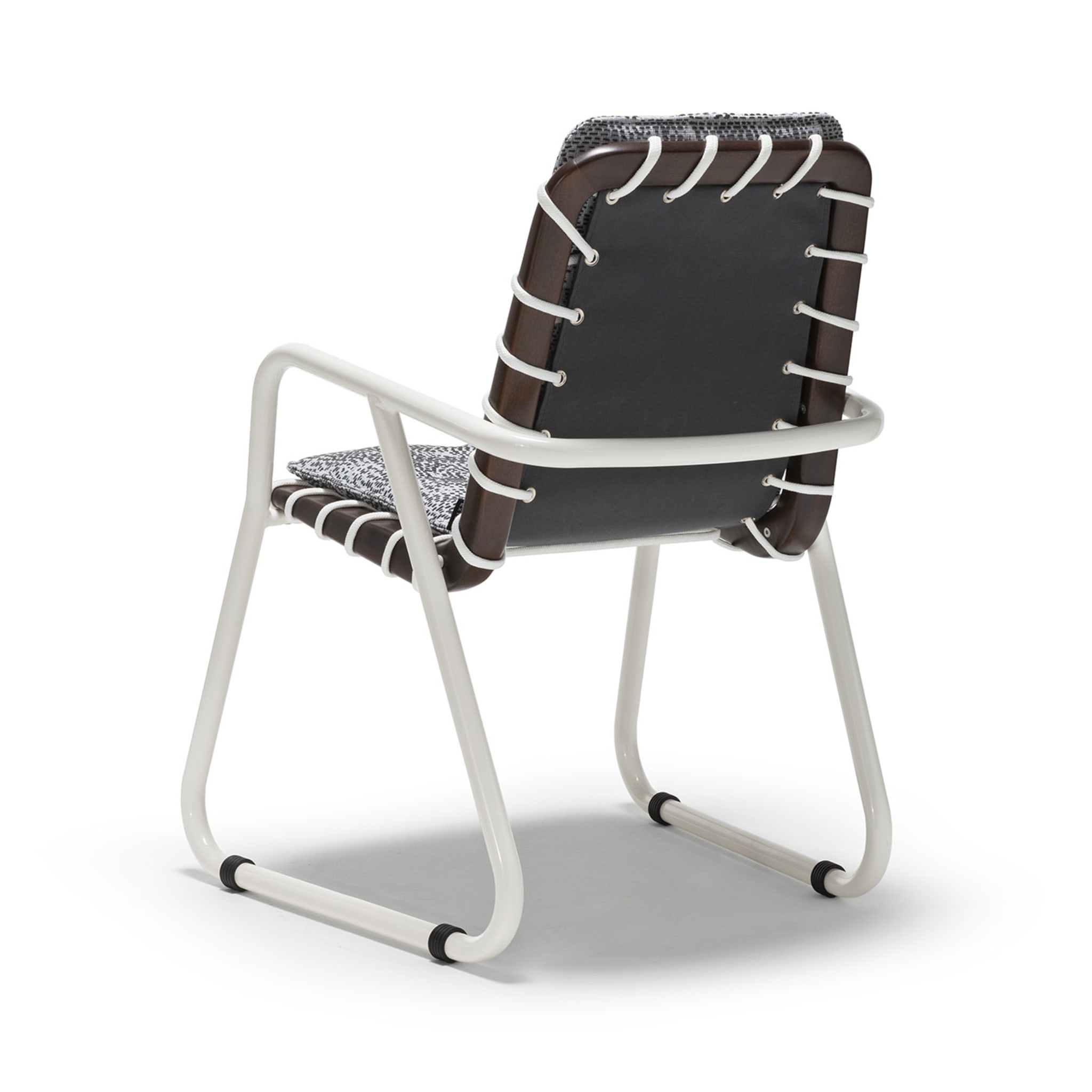 Sunset Black-And-White Dining Armchair by Paola Navone - Alternative view 3