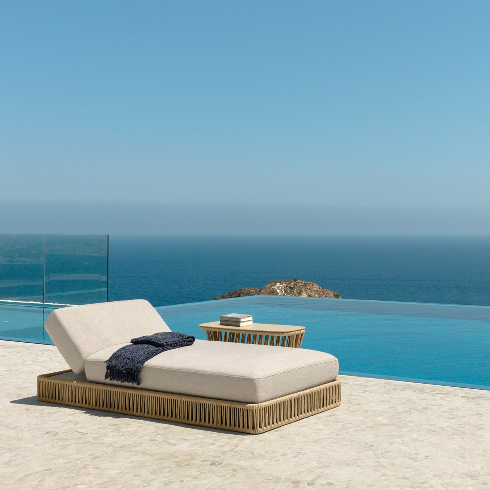 Cliff Beige Sunbed by Ludovica & Roberto Palomba - Alternative view 2