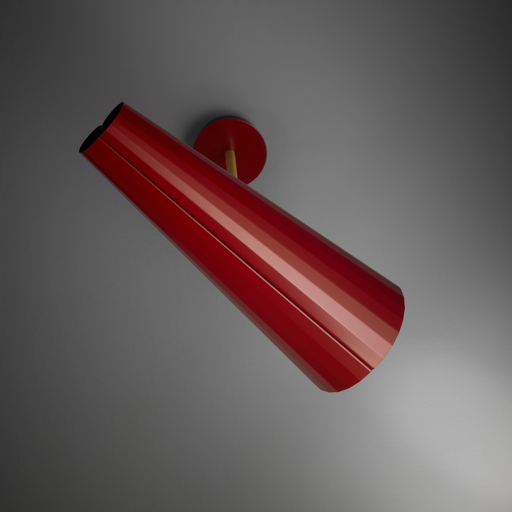 Wall-y 2-Light Red Wall Lamp by Michele Reginaldi - Alternative view 1