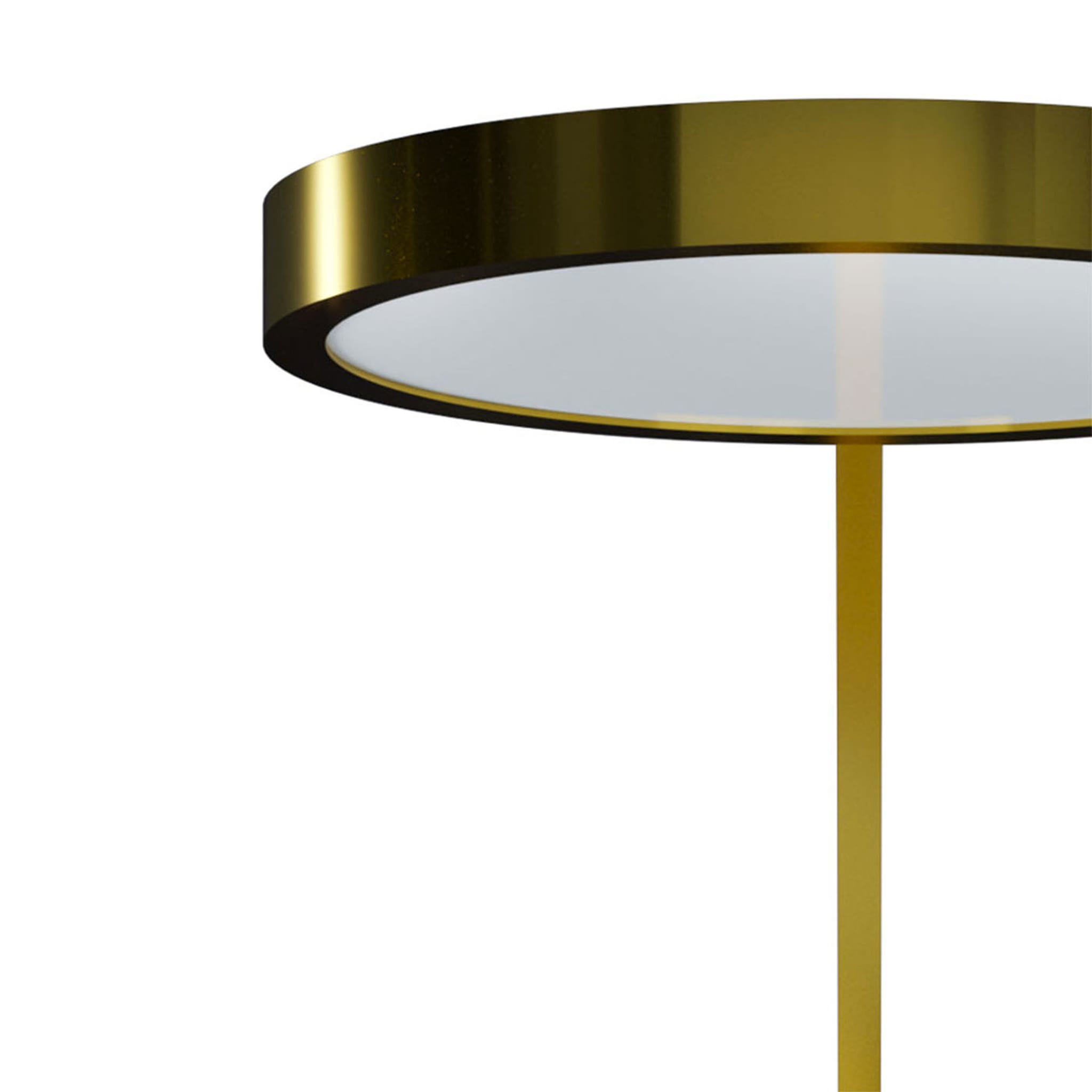 Phoebus Curved Golden Floor Lamp - Alternative view 1