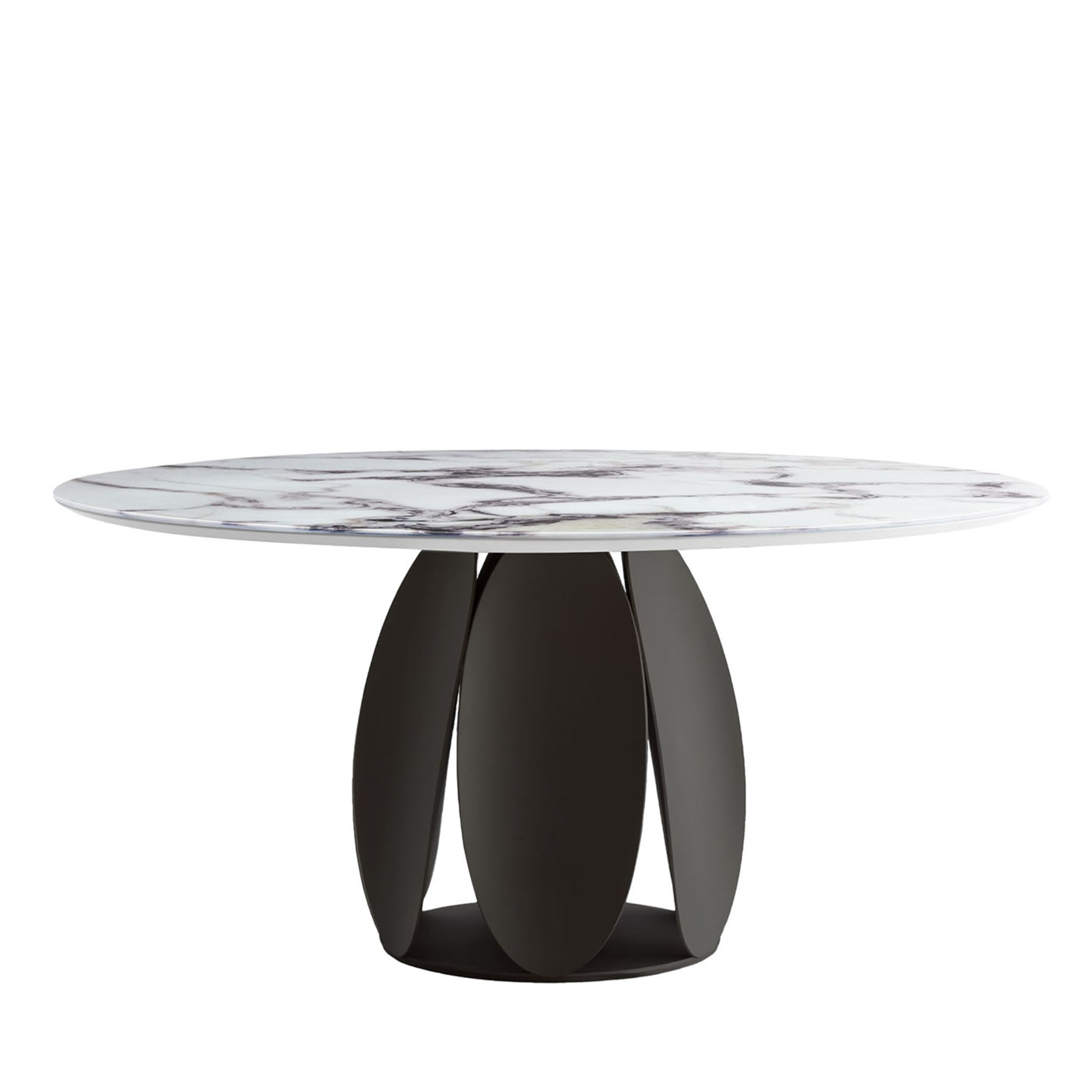 Tulipano Round Trinity-Marble-Effect Table - Main view