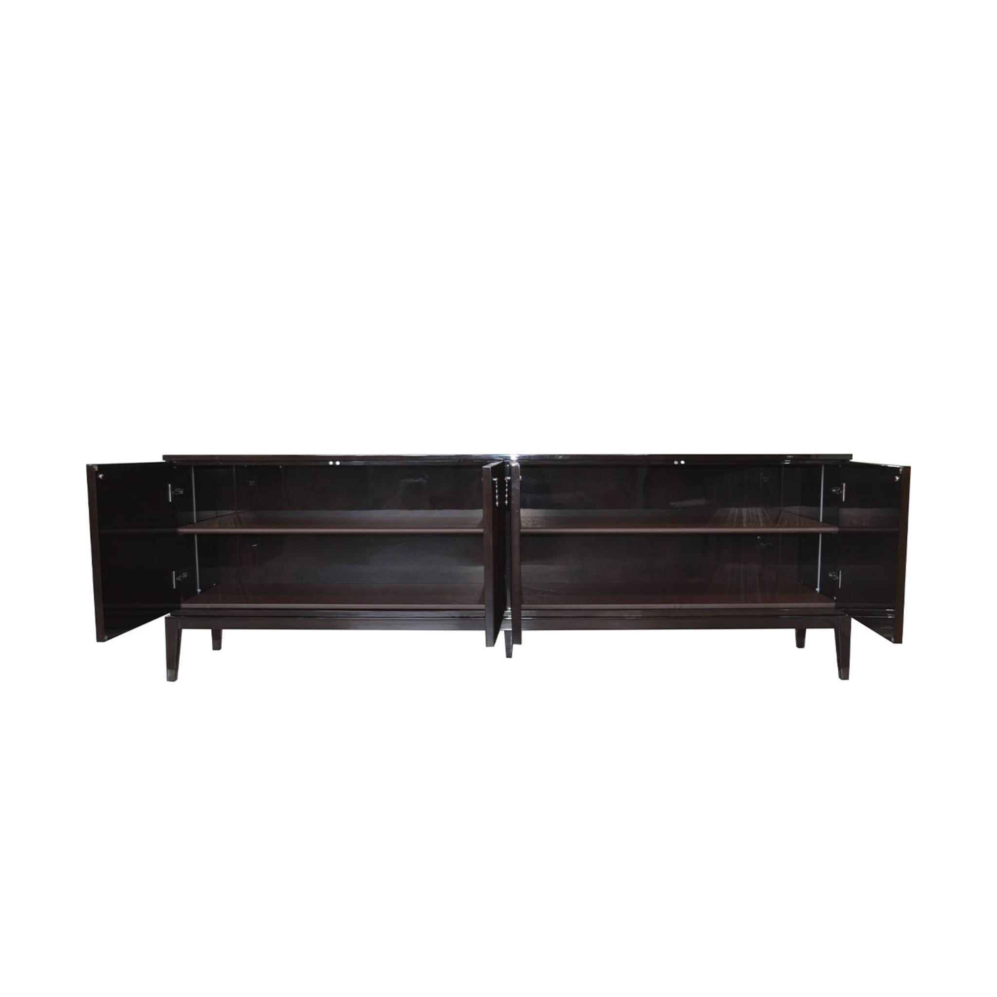Italian Sideboard in Ebony Brown Color with Four Doors - Alternative view 2