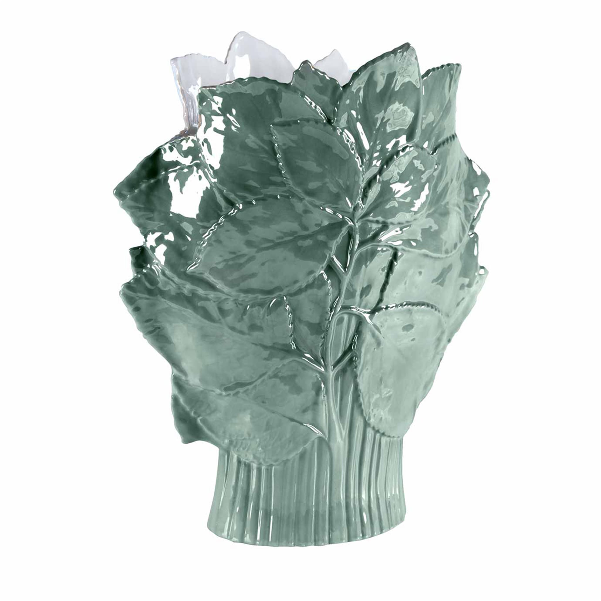 MAPLE LEAVES VASE - GREEN - Main view