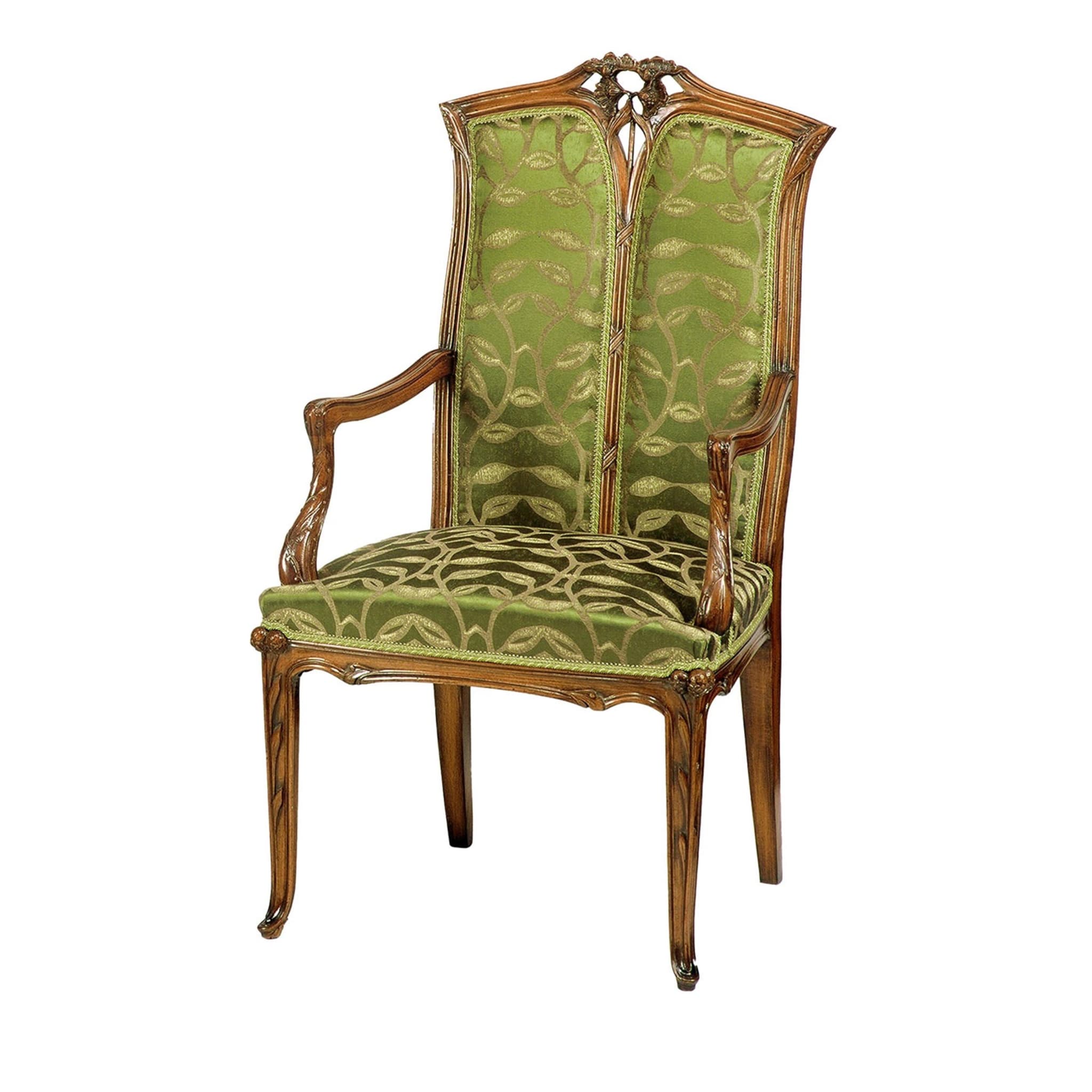 French Liberty Green Leaf Chair - Main view