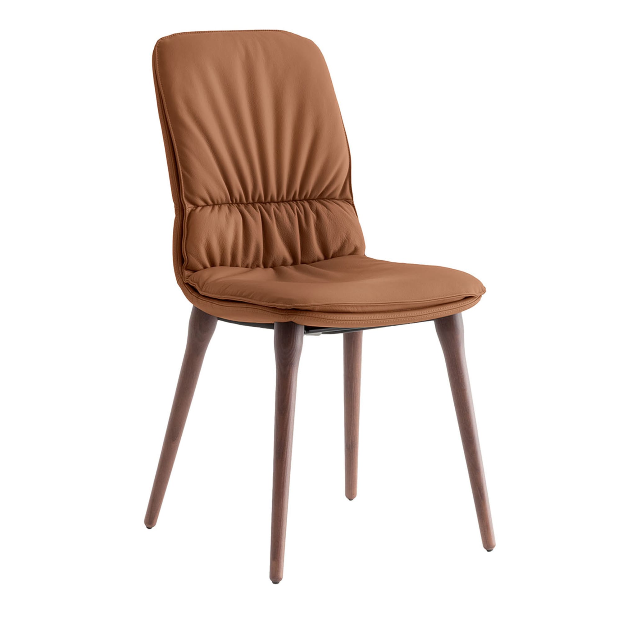 Coco Cognac-Toned Leather Chair - Main view