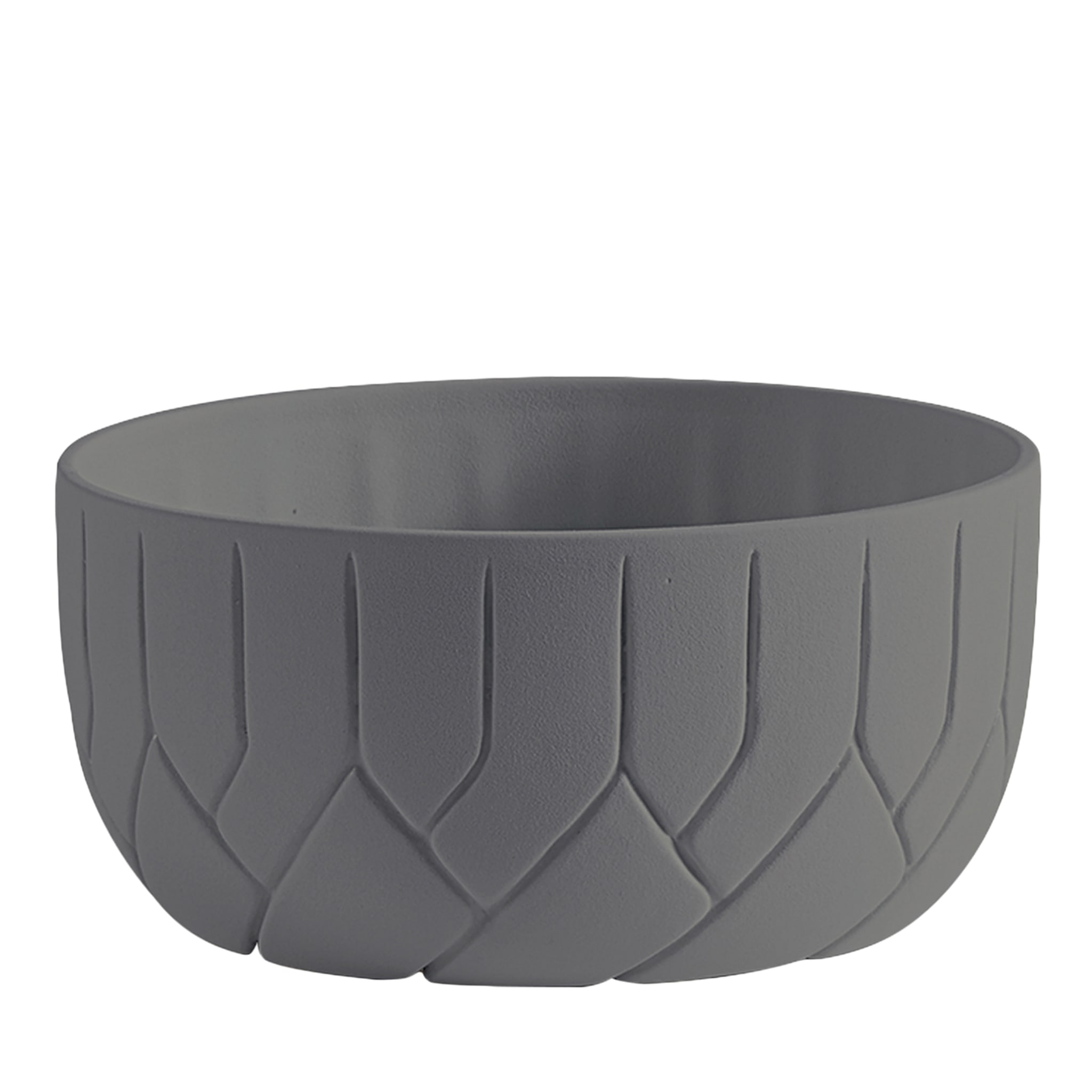 Frattali Large Anthracite Decorative Bowl by Faberhama - Main view