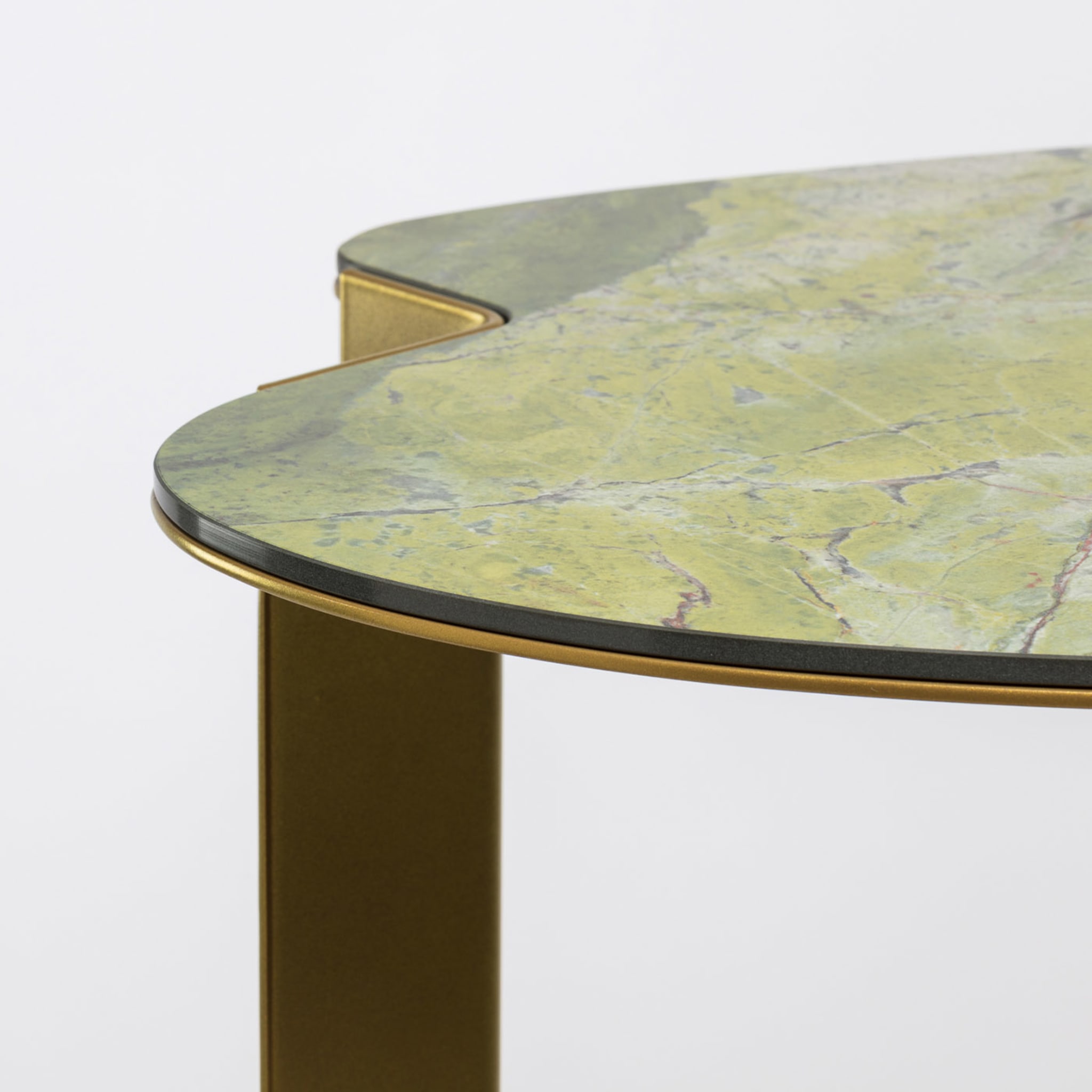 Monet High Green & Golden Coffee Table - Alternative view 1
