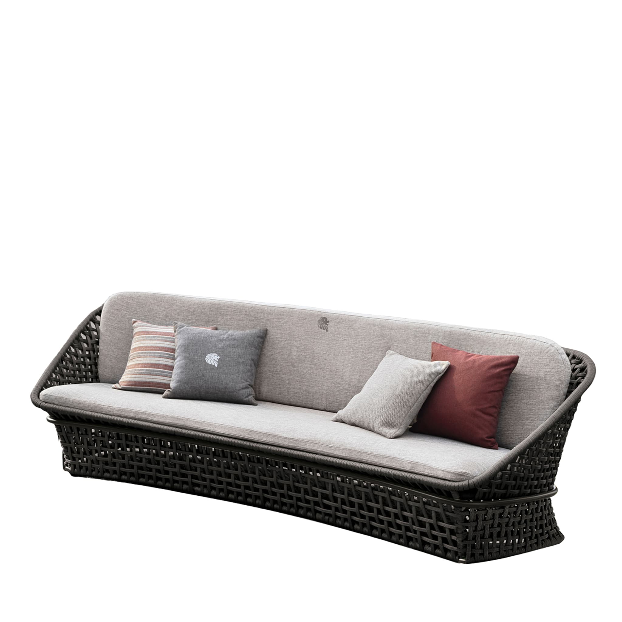 4-seater Black Outdoor fabric Sofa - Main view