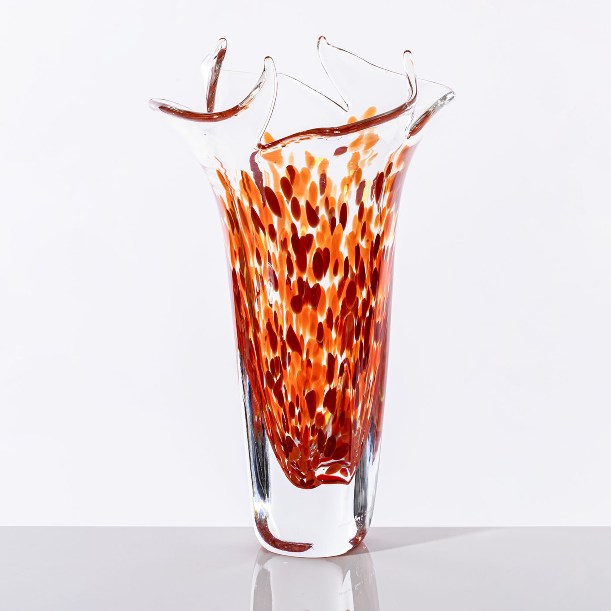 Grand vase en verre orange Bloom - Vue alternative 1